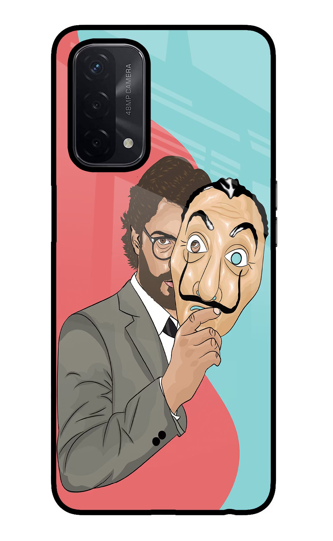 Professor Oppo A74 5G Back Cover - Professor Oppo A74 5G Glass Case Back Cover by Casekaro Professor Oppo A74 5G Glass Case Back Cover by Casekaro