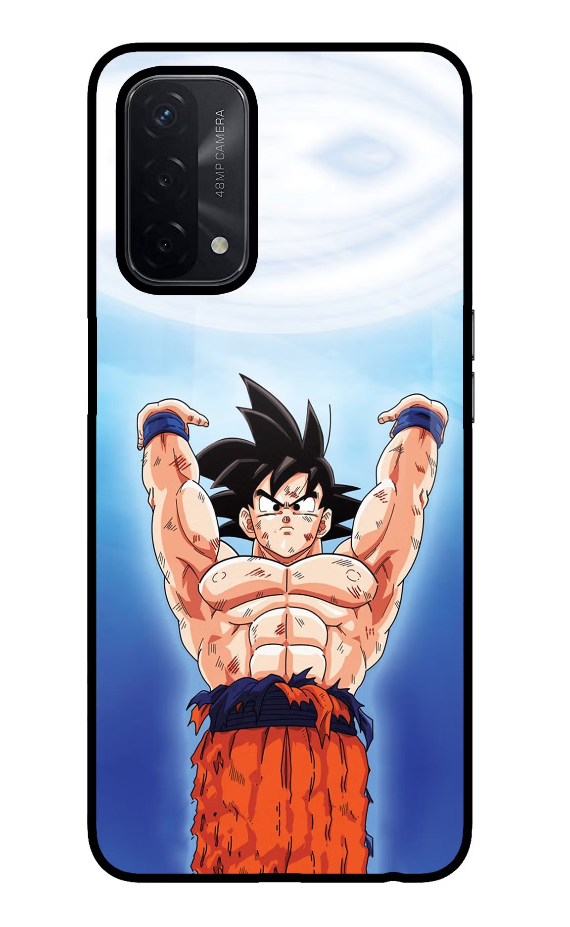 Goku Power Oppo A74 5G Glass Case - Goku Power Oppo A74 5G Glass Case Goku Power Oppo A74 5G Glass Case