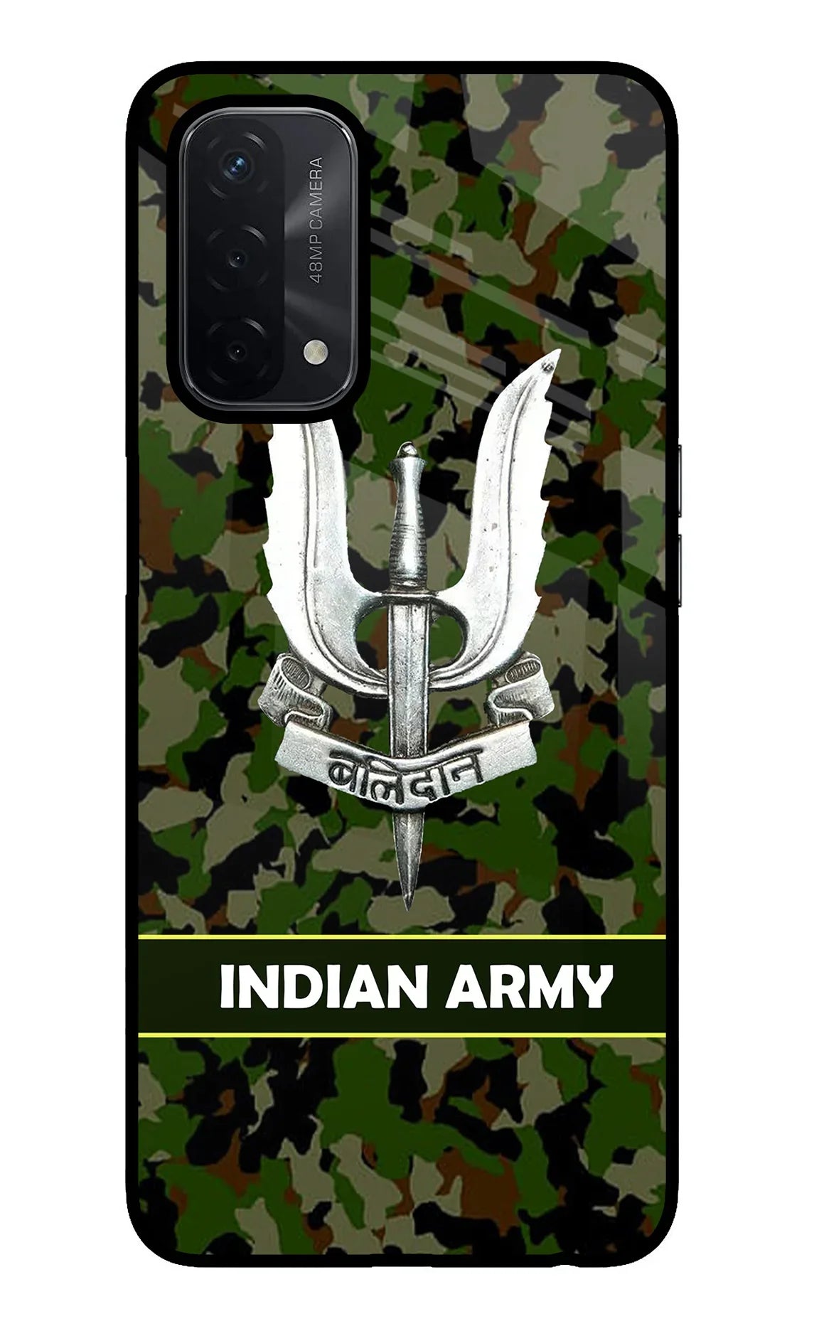 Balidan Indian Logo Oppo A74 5G Glass Case - Balidan Indian Logo Oppo A74 5G Glass Case Balidan Indian Logo Oppo A74 5G Glass Case