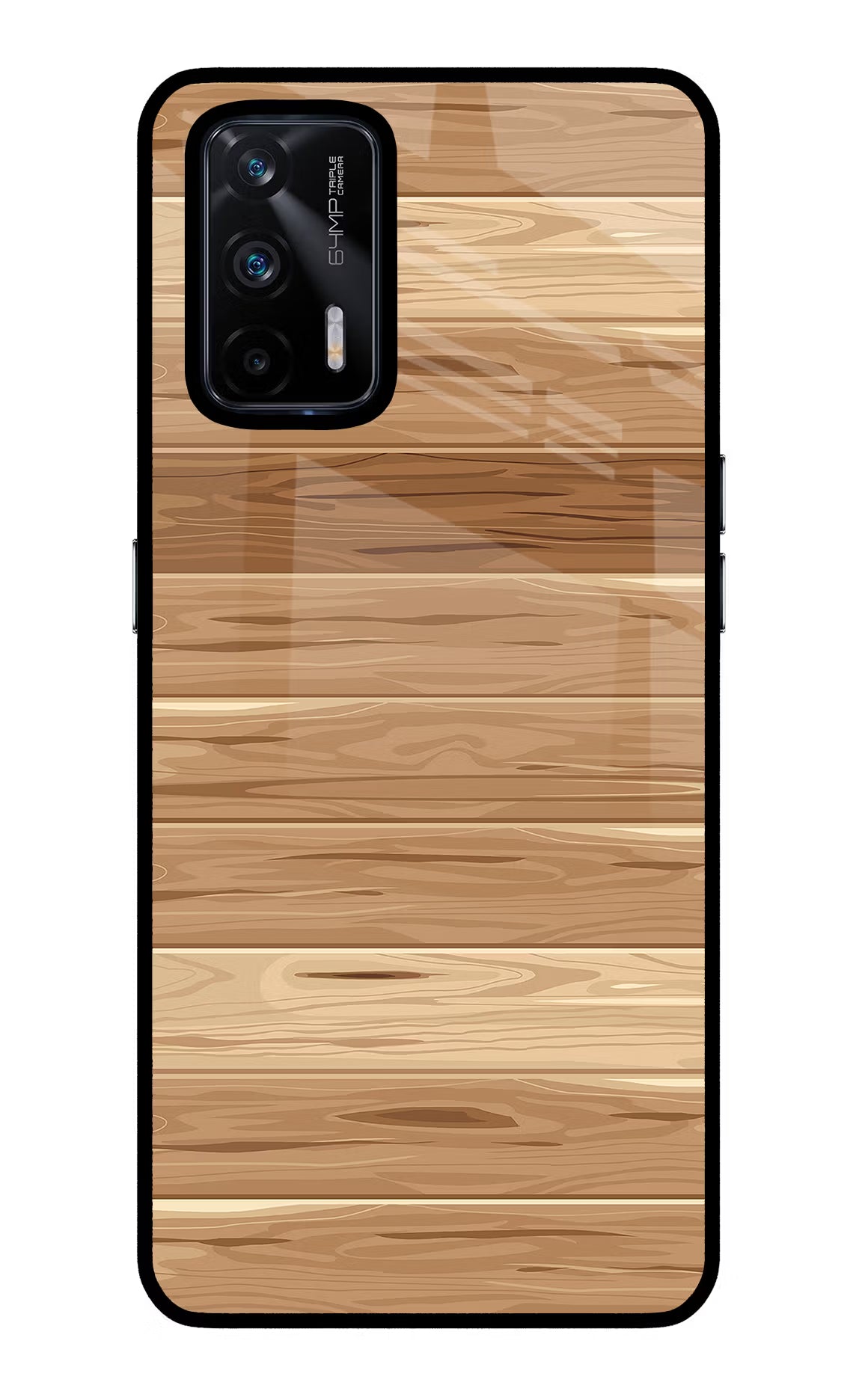 Wooden Vector Realme X7 Max Glass Case - Wooden Vector Realme X7 Max Glass Case Wooden Vector Realme X7 Max Glass Case