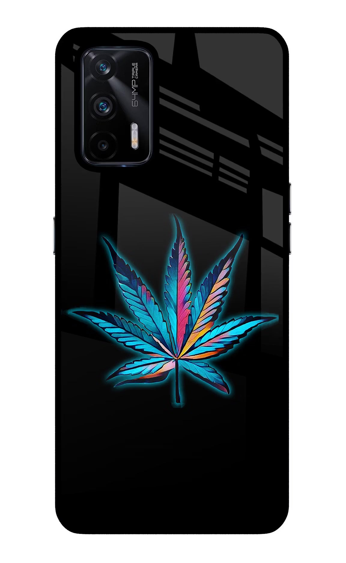 Weed Realme X7 Max Back Cover - Weed Realme X7 Max Glass Case Back Cover by Casekaro Weed Realme X7 Max Glass Case Back Cover by Casekaro