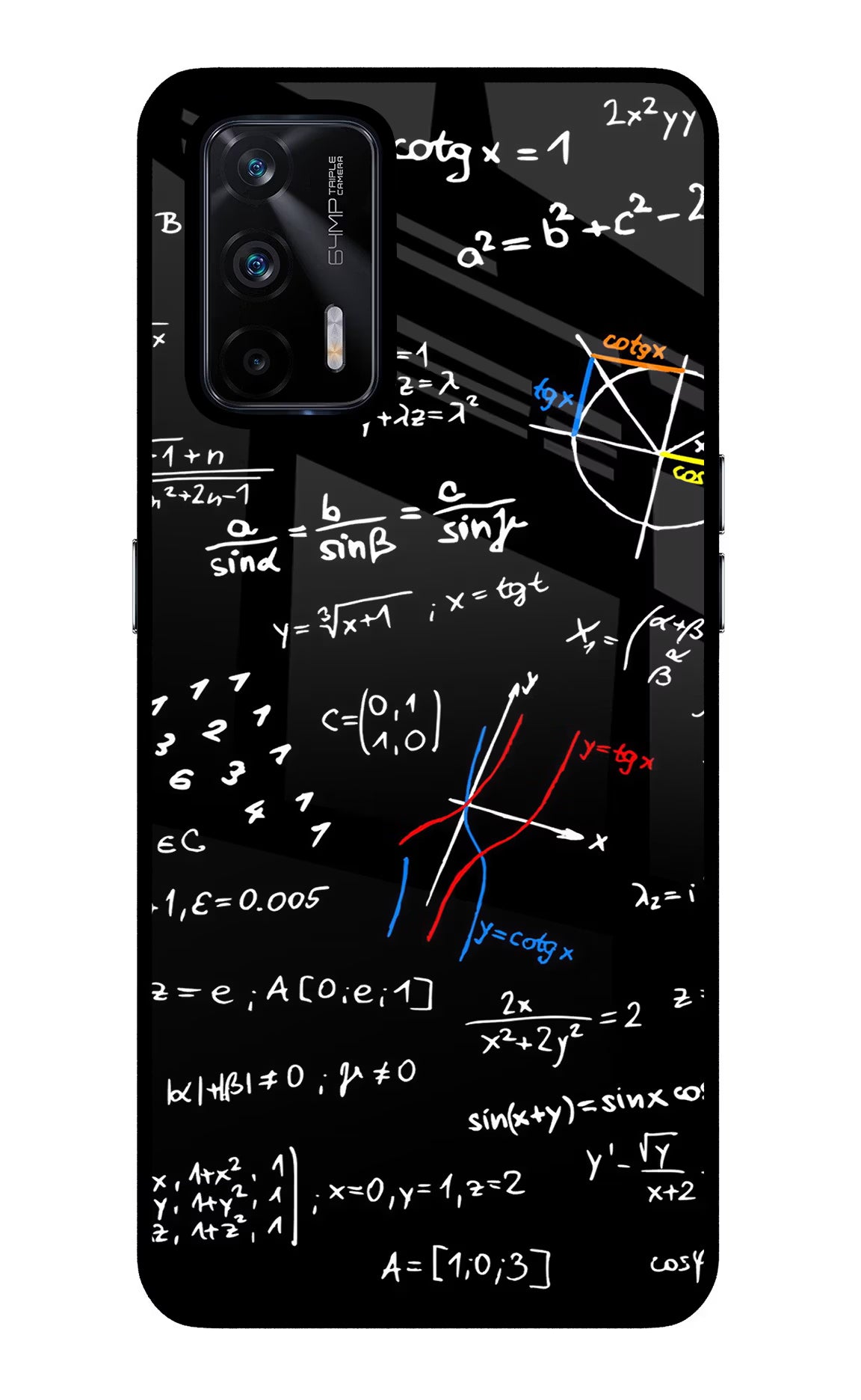 Mathematics Formula Realme X7 Max Back Cover - Mathematics Formula Realme X7 Max Glass Case Back Cover by Casekaro Mathematics Formula Realme X7 Max Glass Case Back Cover by Casekaro