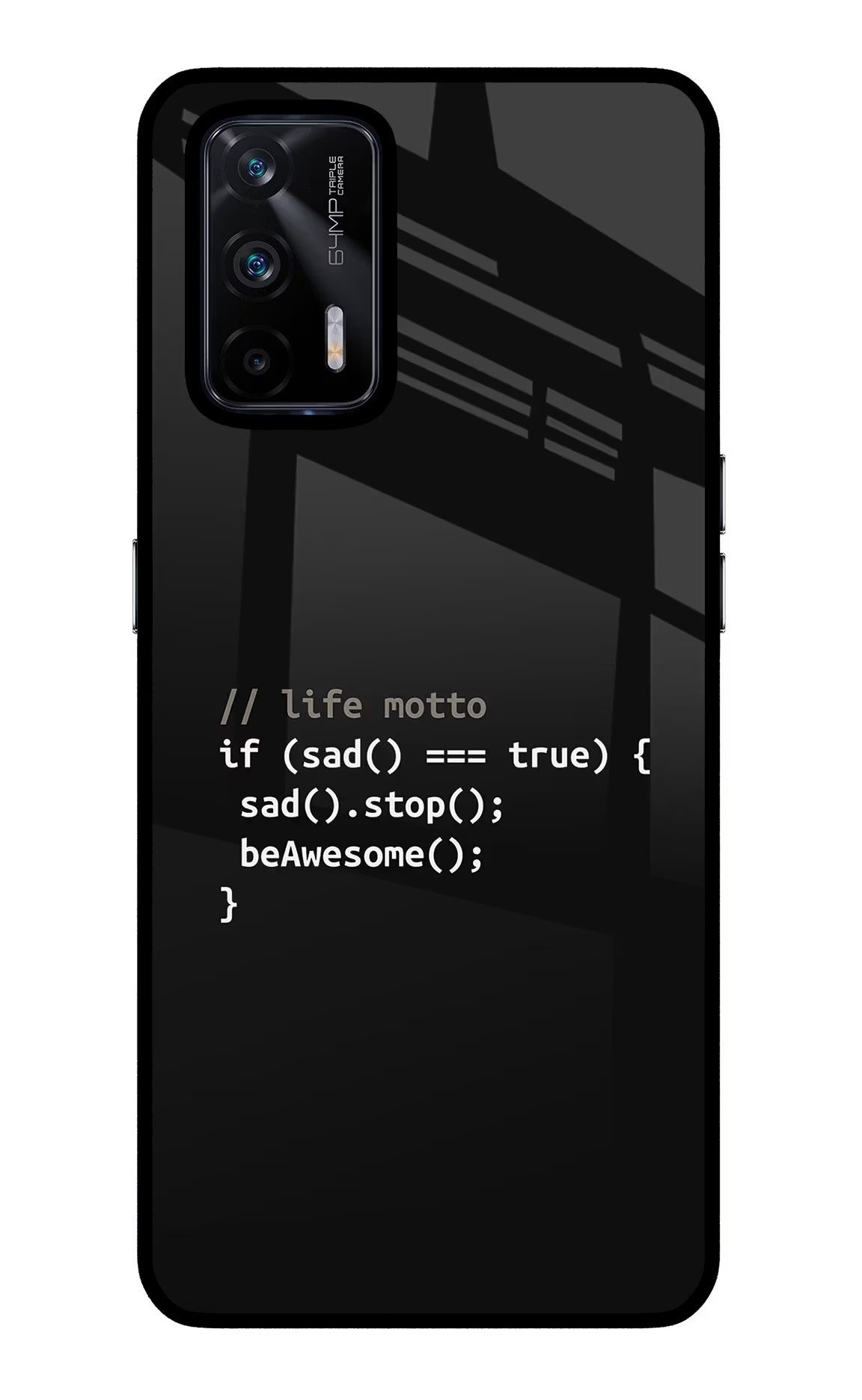 Life Motto Code Realme X7 Max Glass Case - Life Motto Code Realme X7 Max Glass Case Life Motto Code Realme X7 Max Glass Case