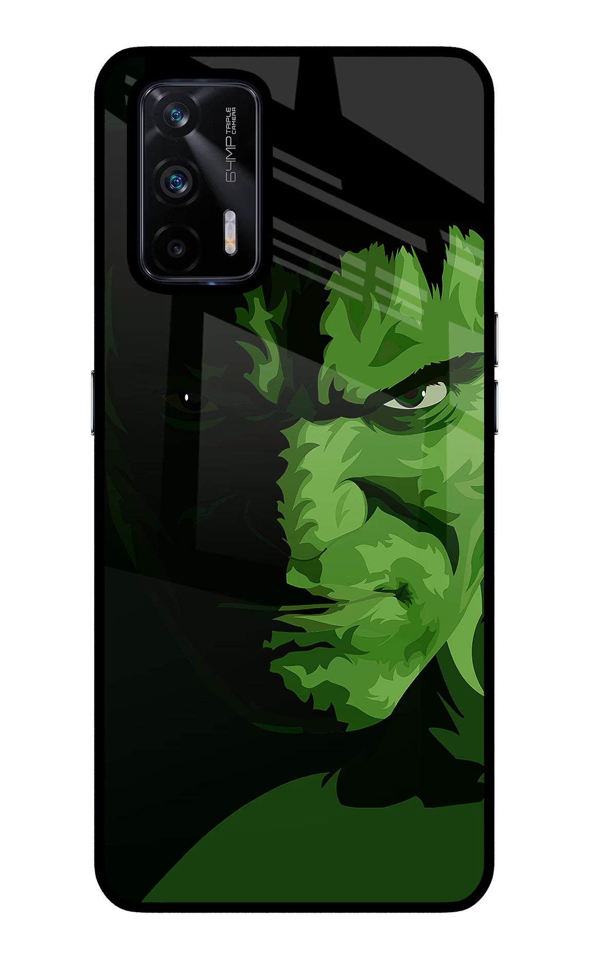 HULK Realme X7 Max Back Cover - HULK Realme X7 Max Glass Case Back Cover by Casekaro HULK Realme X7 Max Glass Case Back Cover by Casekaro
