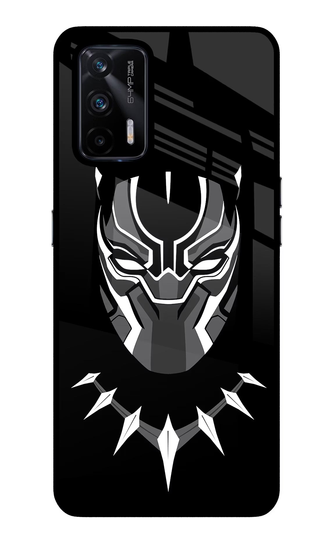 Black Panther Realme X7 Max Glass Case - Black Panther Realme X7 Max Glass Case Black Panther Realme X7 Max Glass Case