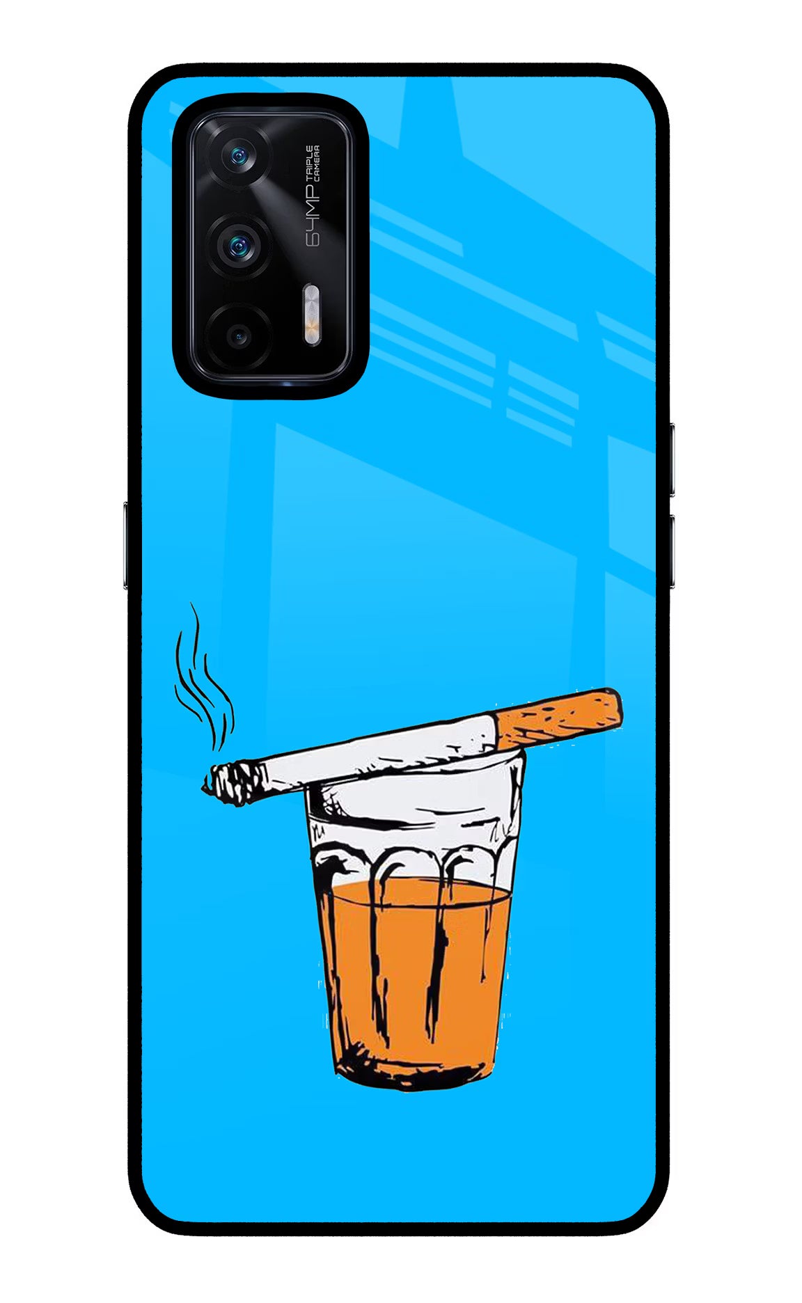 Chai Sutta Realme X7 Max Glass Case - Chai Sutta Realme X7 Max Glass Case Chai Sutta Realme X7 Max Glass Case