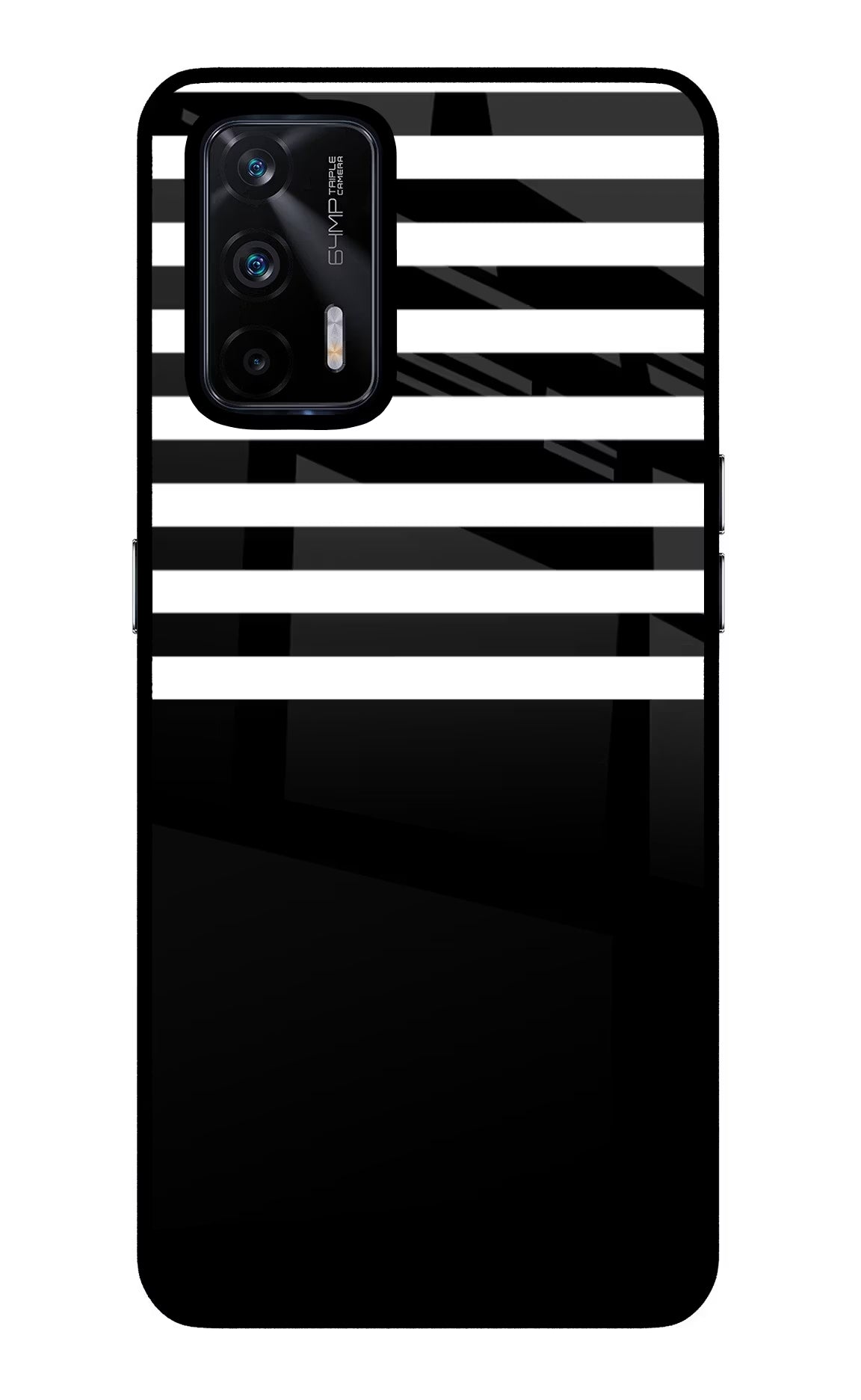 Black and White Print Realme X7 Max Glass Case - Black and White Print Realme X7 Max Glass Case Black and White Print Realme X7 Max Glass Case