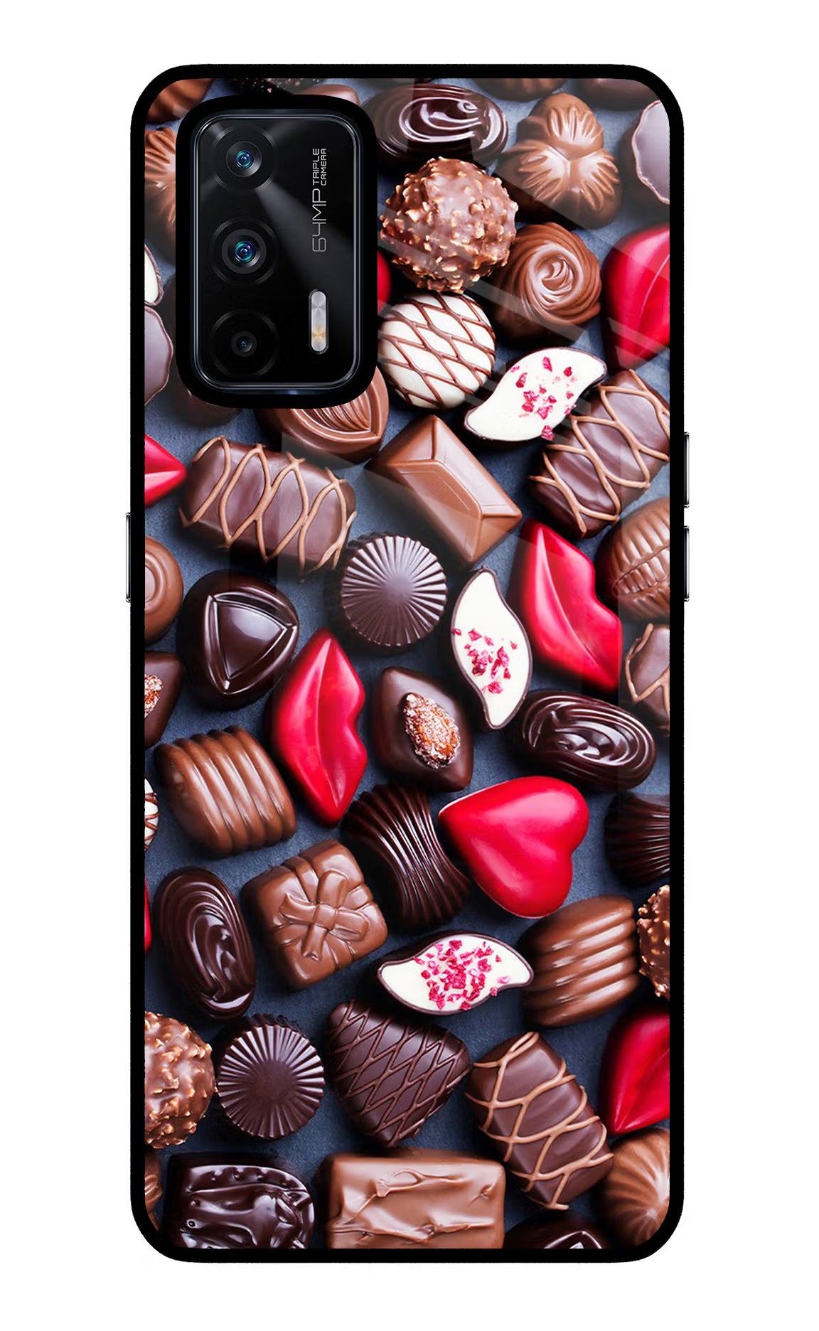 Chocolates Realme X7 Max Glass Case - Chocolates Realme X7 Max Glass Case Chocolates Realme X7 Max Glass Case