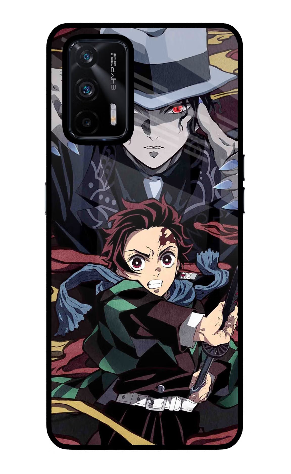 Demon Slayer Realme X7 Max Glass Case - Demon Slayer Realme X7 Max Glass Case Demon Slayer Realme X7 Max Glass Case