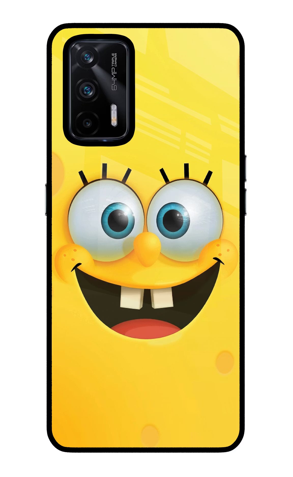Sponge 1 Realme X7 Max Back Cover - Sponge 1 Realme X7 Max Glass Case Back Cover by Casekaro Sponge 1 Realme X7 Max Glass Case Back Cover by Casekaro