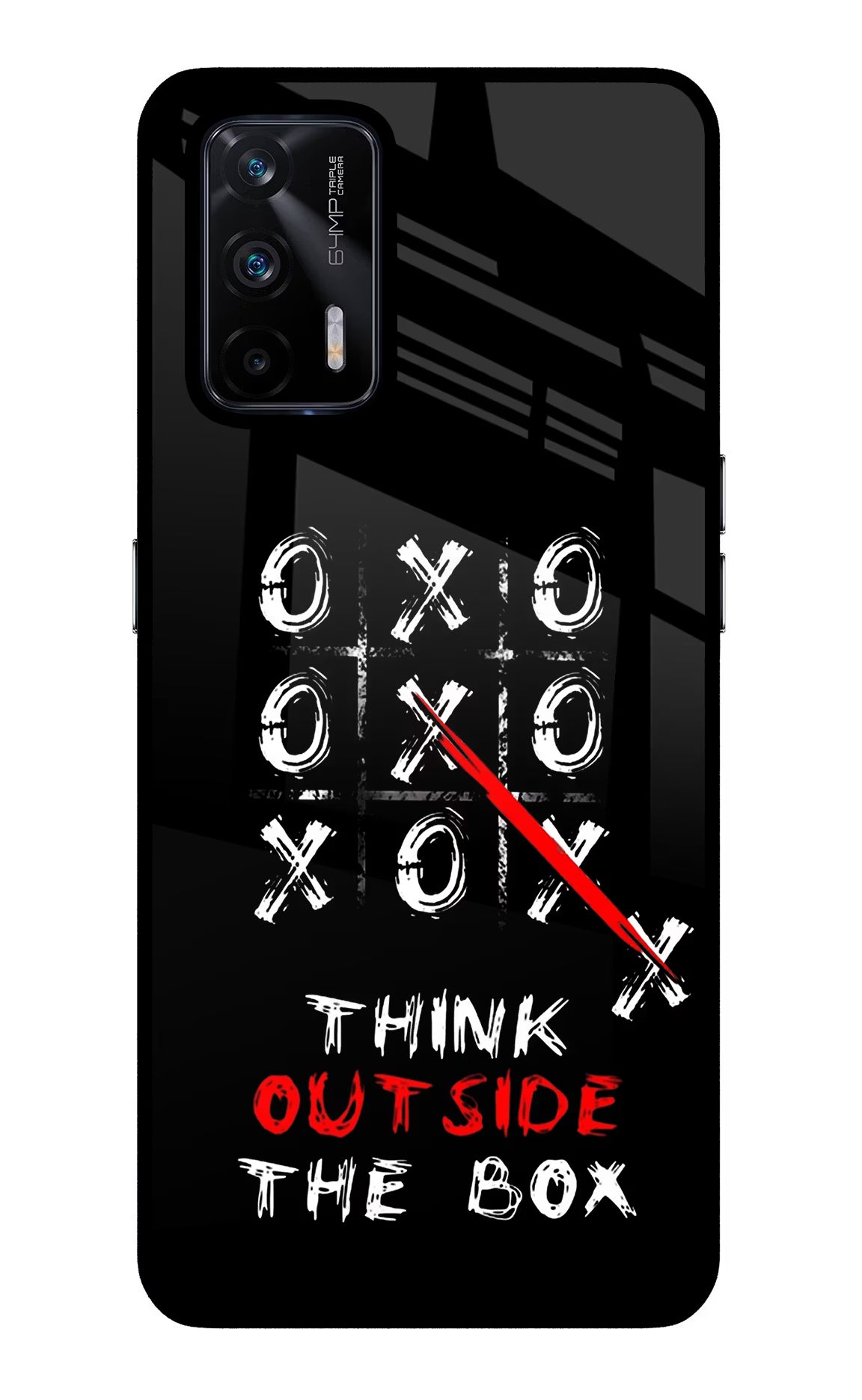 Think out of the BOX Realme X7 Max Back Cover - Think out of the BOX Realme X7 Max Glass Case Back Cover by Casekaro Think out of the BOX Realme X7 Max Glass Case Back Cover by Casekaro