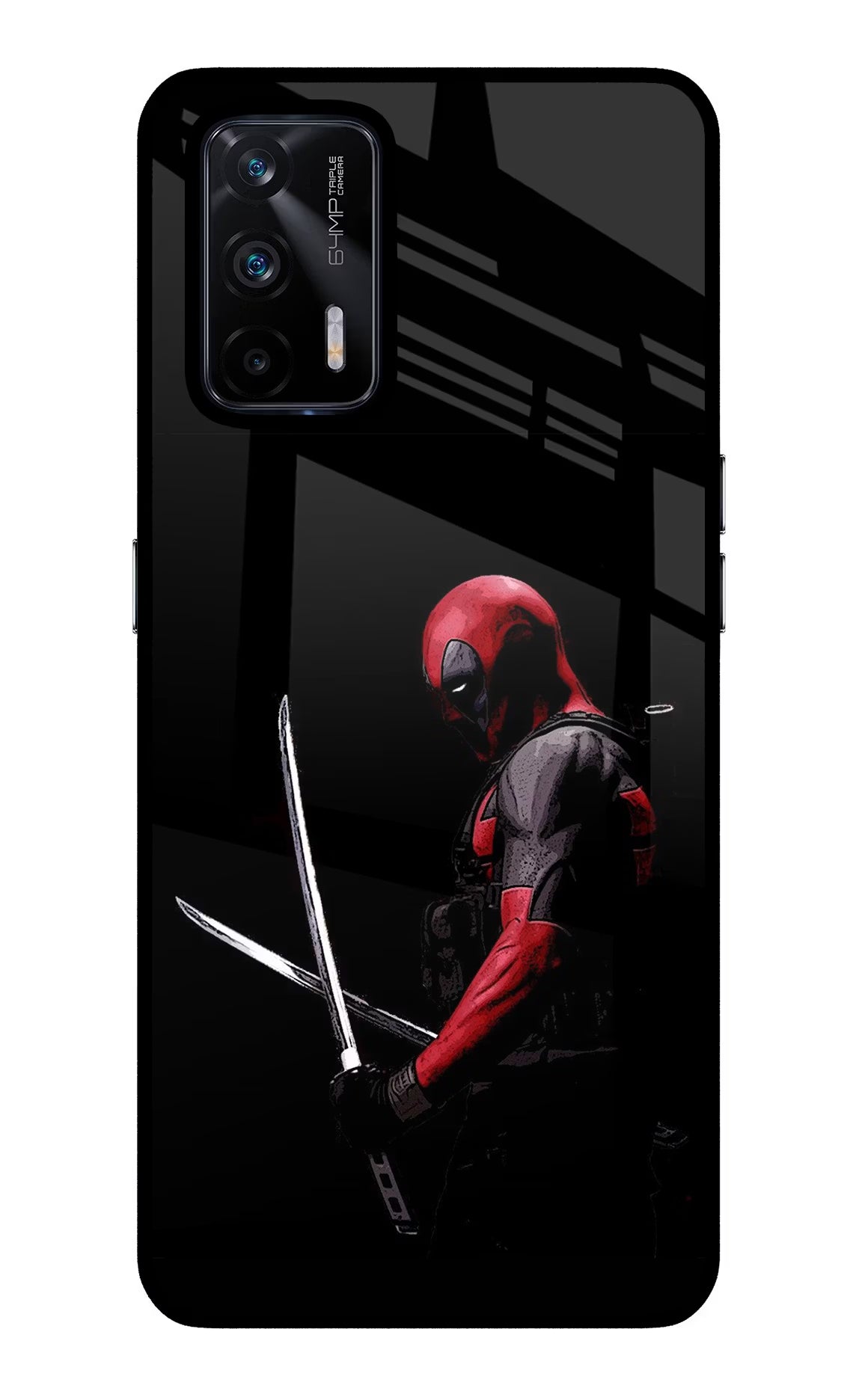 Deadpool Realme X7 Max Glass Case - Deadpool Realme X7 Max Glass Case Deadpool Realme X7 Max Glass Case