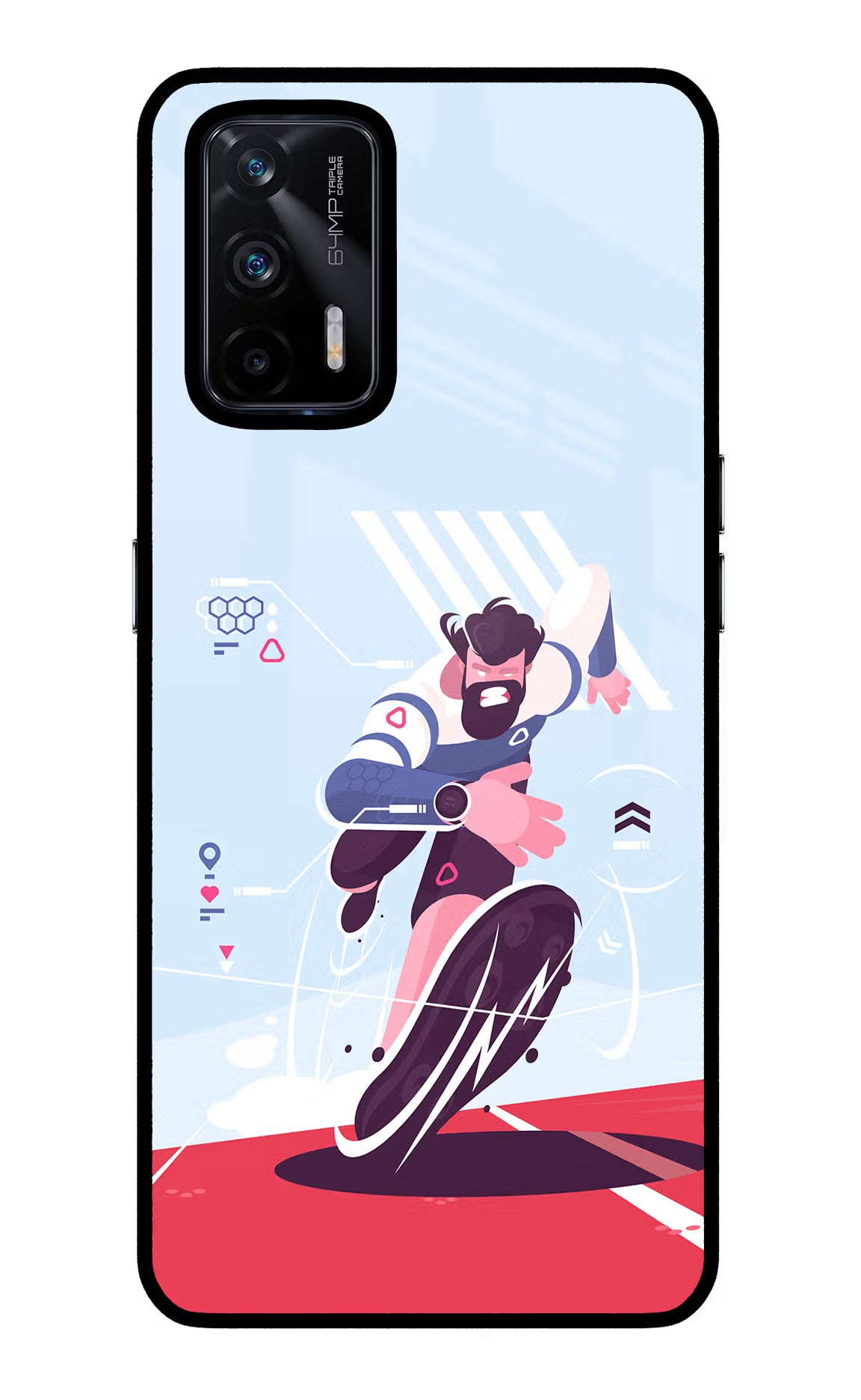 Run Pro Realme X7 Max Glass Case - Run Pro Realme X7 Max Glass Case Run Pro Realme X7 Max Glass Case