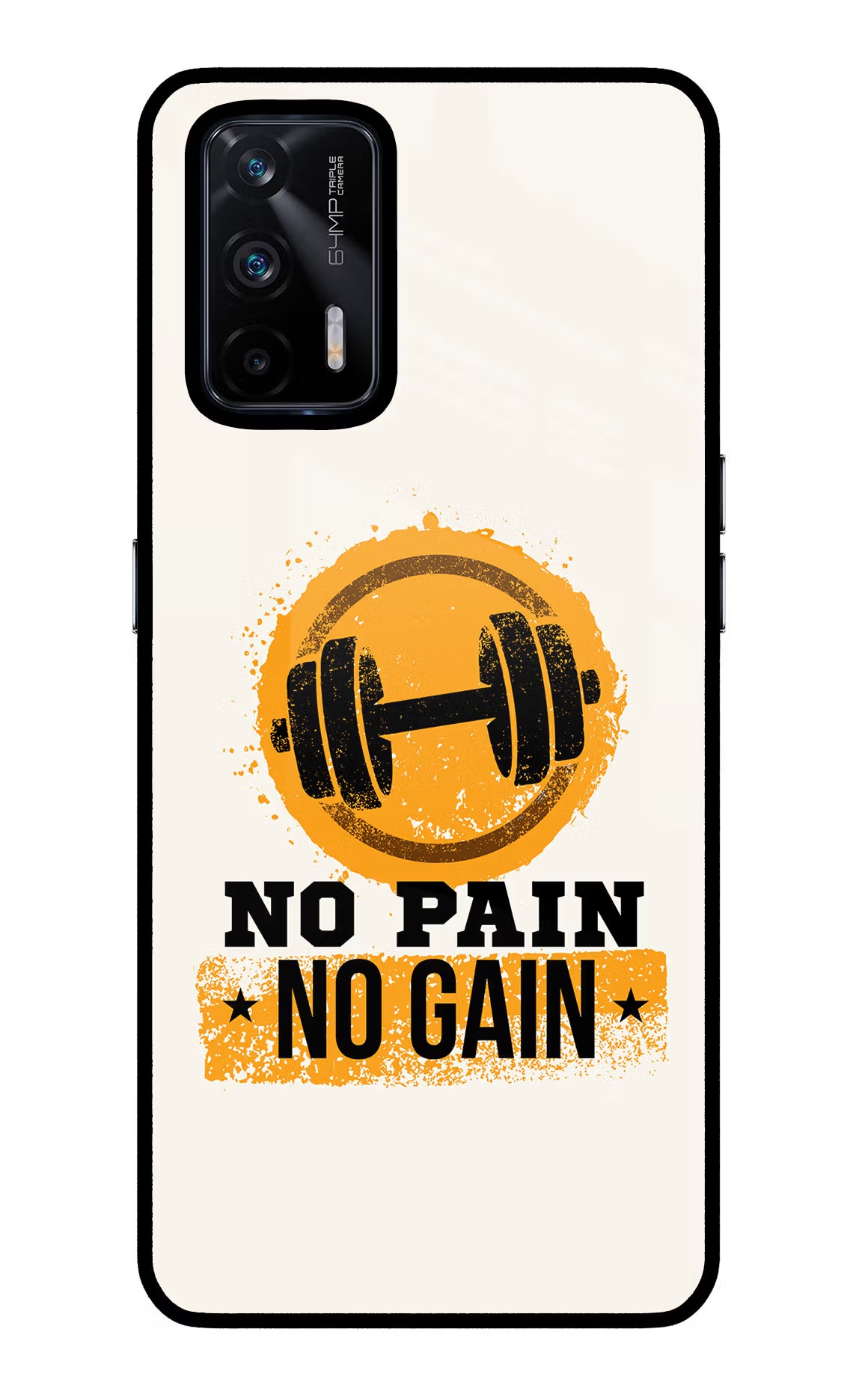 No Pain No Gain Realme X7 Max Glass Case - No Pain No Gain Realme X7 Max Glass Case No Pain No Gain Realme X7 Max Glass Case