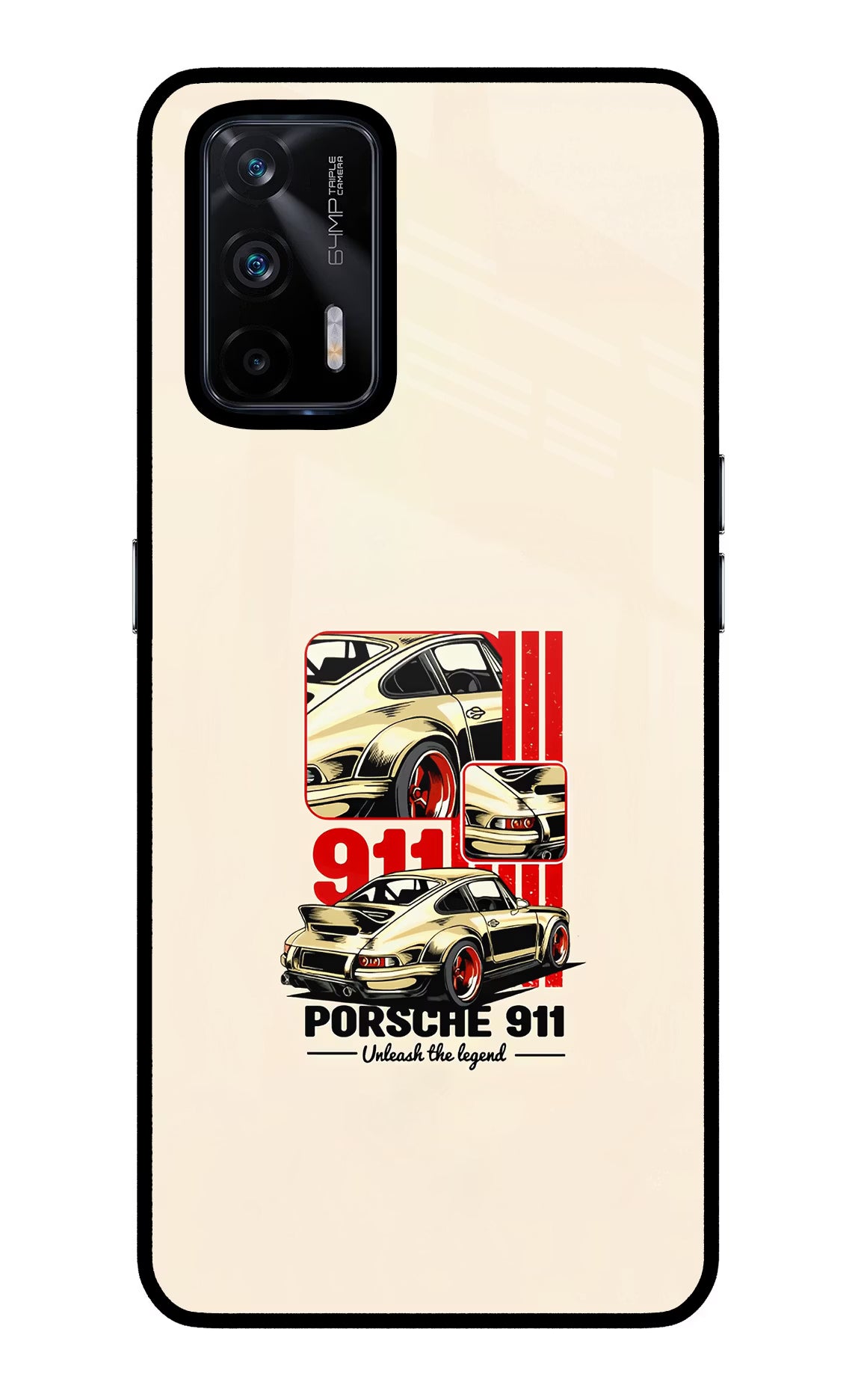 Classic Porsche 911 Realme X7 Max Glass Case - Classic Porsche 911 Realme X7 Max Glass Case Classic Porsche 911 Realme X7 Max Glass Case