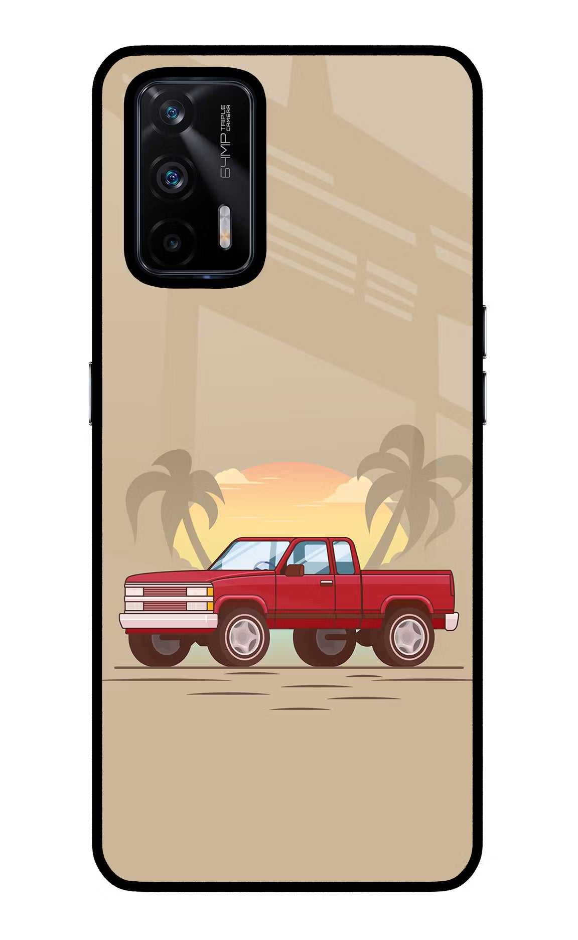 Desert Classic Drive Realme X7 Max Glass Case - Desert Classic Drive Realme X7 Max Glass Case Desert Classic Drive Realme X7 Max Glass Case