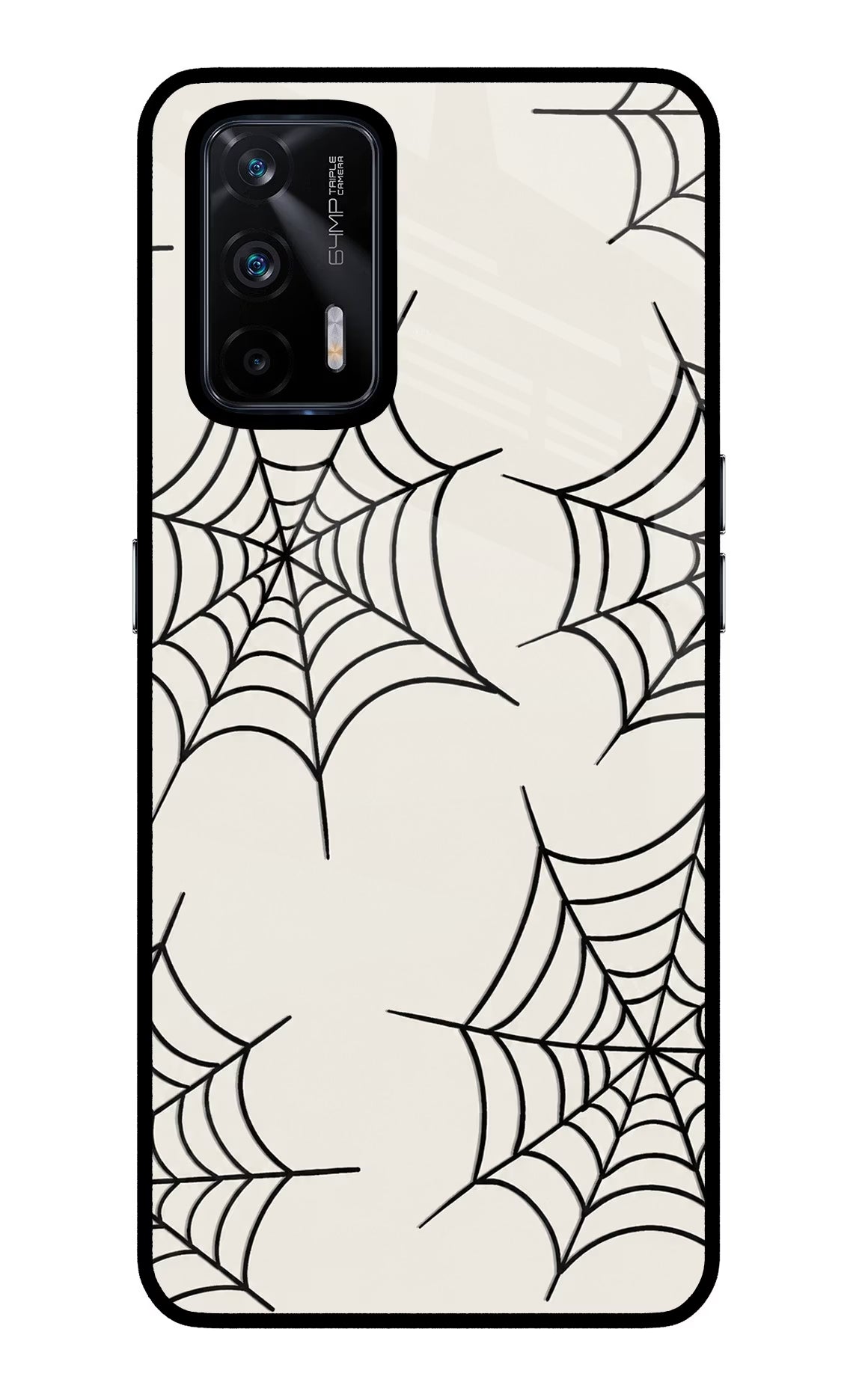 Spider Web Realme X7 Max Glass Case - Spider Web Realme X7 Max Glass Case Spider Web Realme X7 Max Glass Case