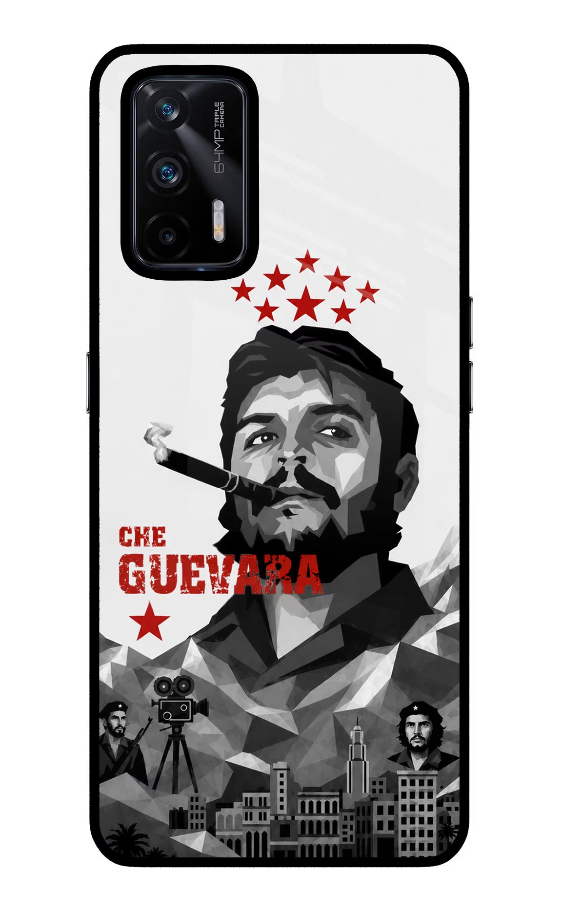 Che Guevara Iconic Realme X7 Max Glass Case - Che Guevara Iconic Realme X7 Max Glass Case Che Guevara Iconic Realme X7 Max Glass Case