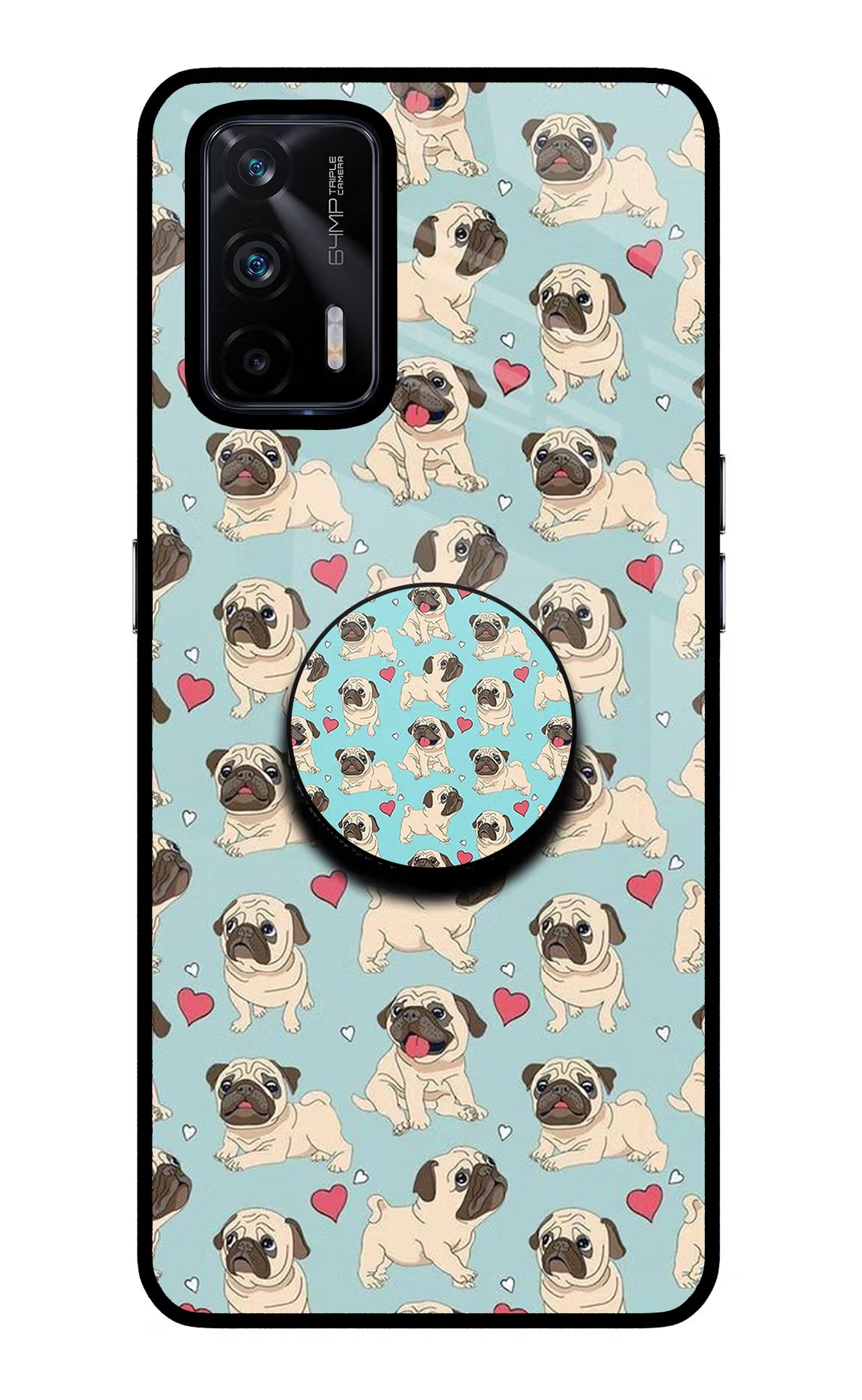 Pug Dog Realme X7 Max Pop Case - Pug Dog Realme X7 Max Pop Case by Casekaro Pug Dog Realme X7 Max Pop Case by Casekaro