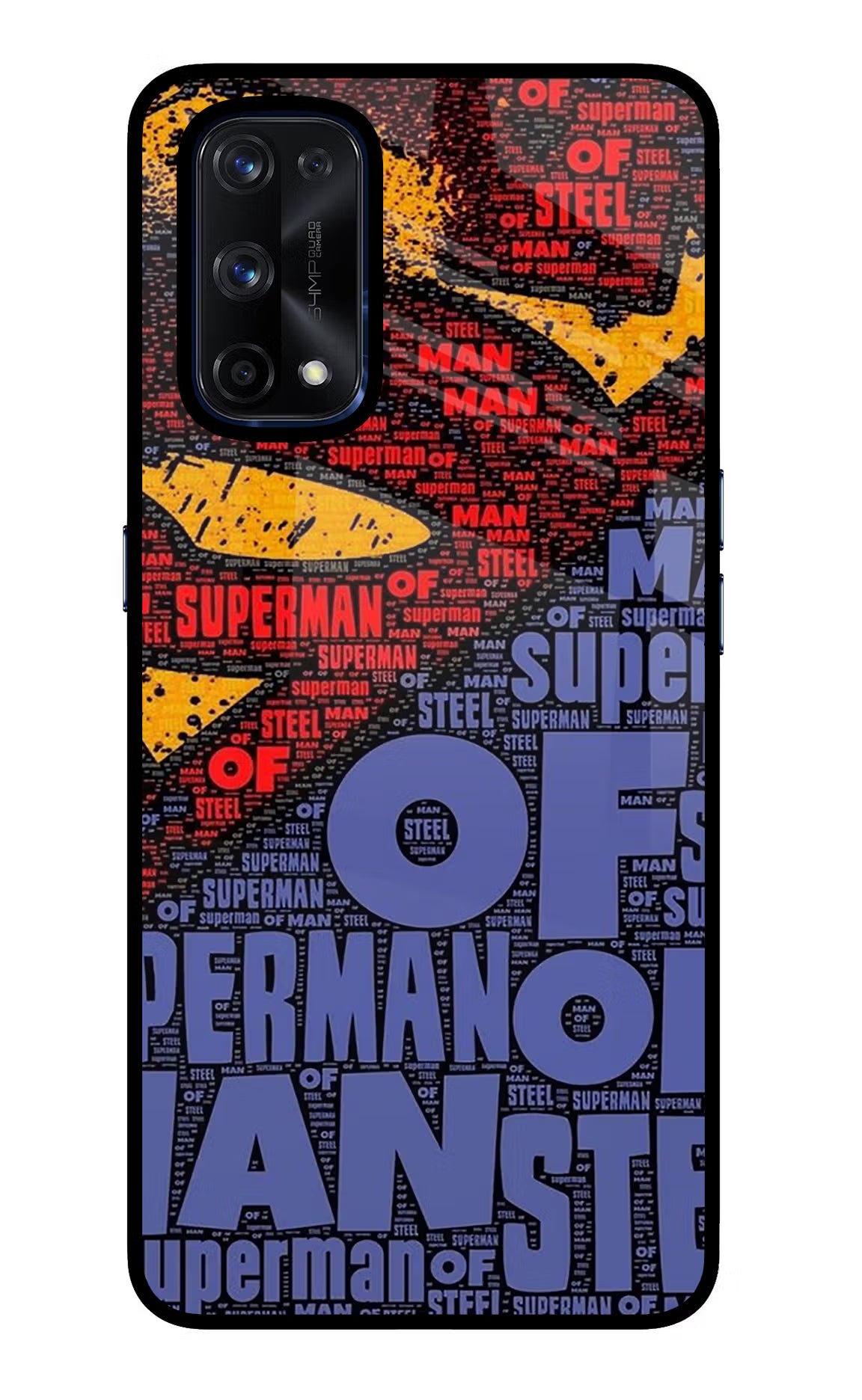 Superman Realme X7 Pro Back Cover - Superman Realme X7 Pro Glass Case Back Cover by Casekaro Superman Realme X7 Pro Glass Case Back Cover by Casekaro