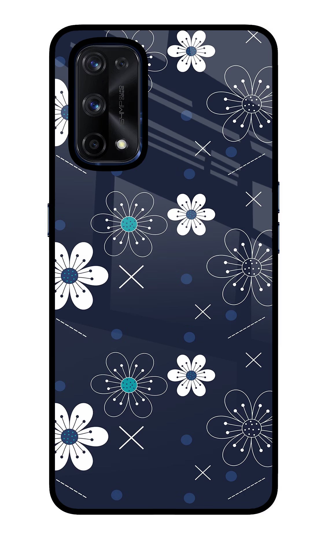 Flowers Realme X7 Pro Glass Case - Flowers Realme X7 Pro Glass Case Flowers Realme X7 Pro Glass Case