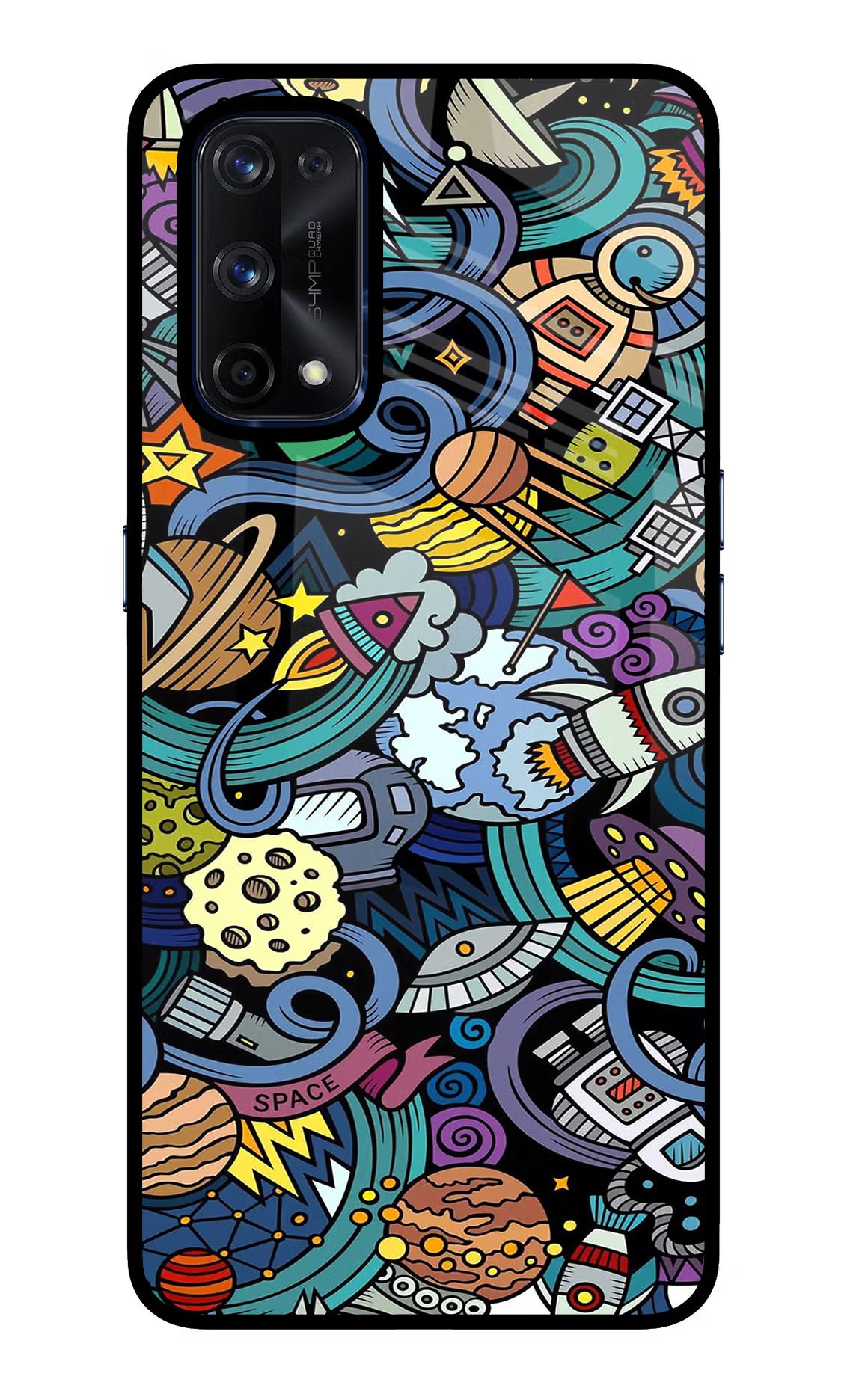 Space Abstract Realme X7 Pro Glass Case - Space Abstract Realme X7 Pro Glass Case Space Abstract Realme X7 Pro Glass Case