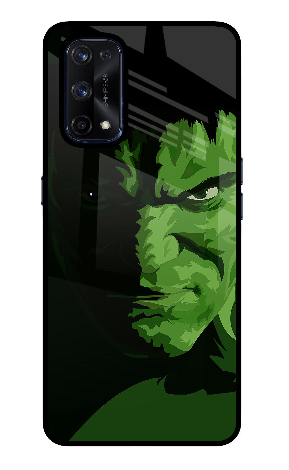 HULK Realme X7 Pro Back Cover - HULK Realme X7 Pro Glass Case Back Cover by Casekaro HULK Realme X7 Pro Glass Case Back Cover by Casekaro