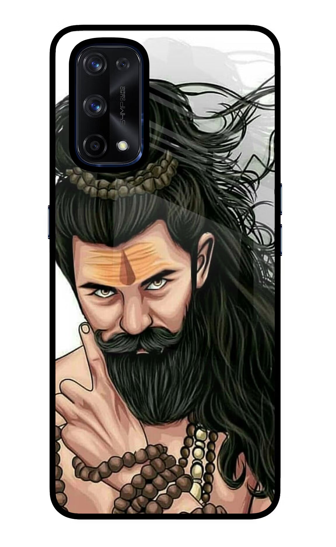 Mahadev Realme X7 Pro Back Cover - Mahadev Realme X7 Pro Glass Case Back Cover by Casekaro Mahadev Realme X7 Pro Glass Case Back Cover by Casekaro