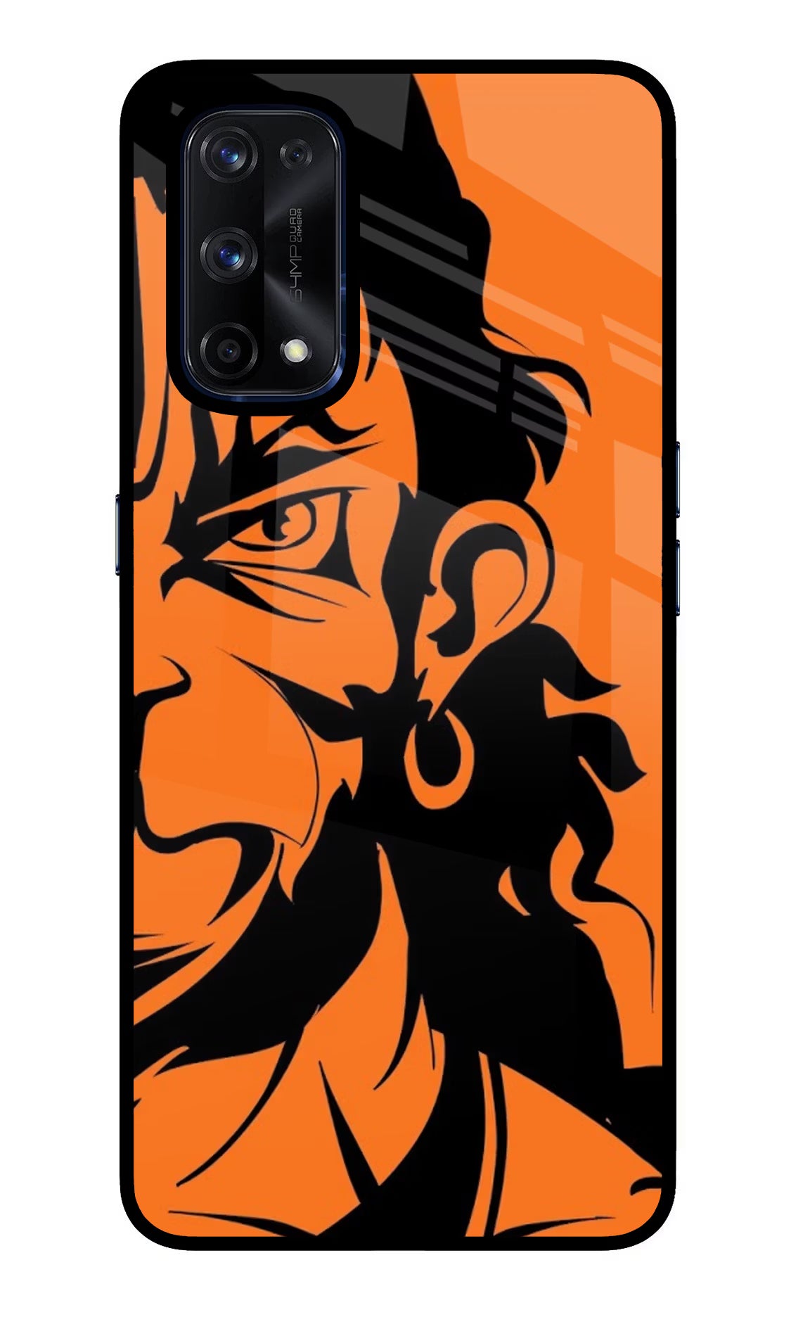 Hanuman Realme X7 Pro Back Cover - Hanuman Realme X7 Pro Glass Case Back Cover by Casekaro Hanuman Realme X7 Pro Glass Case Back Cover by Casekaro