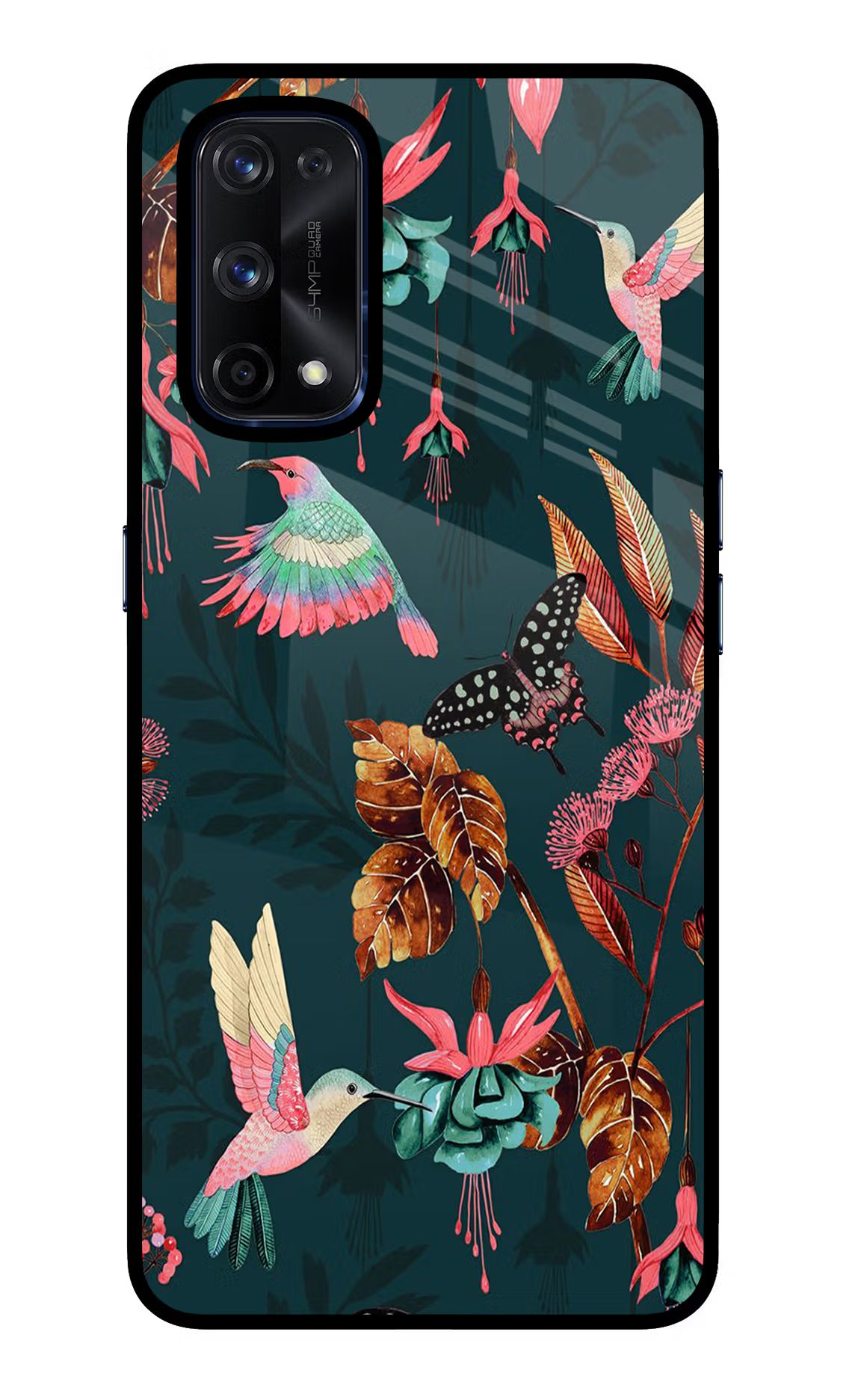 Birds Realme X7 Pro Back Cover - Birds Realme X7 Pro Glass Case Back Cover by Casekaro Birds Realme X7 Pro Glass Case Back Cover by Casekaro