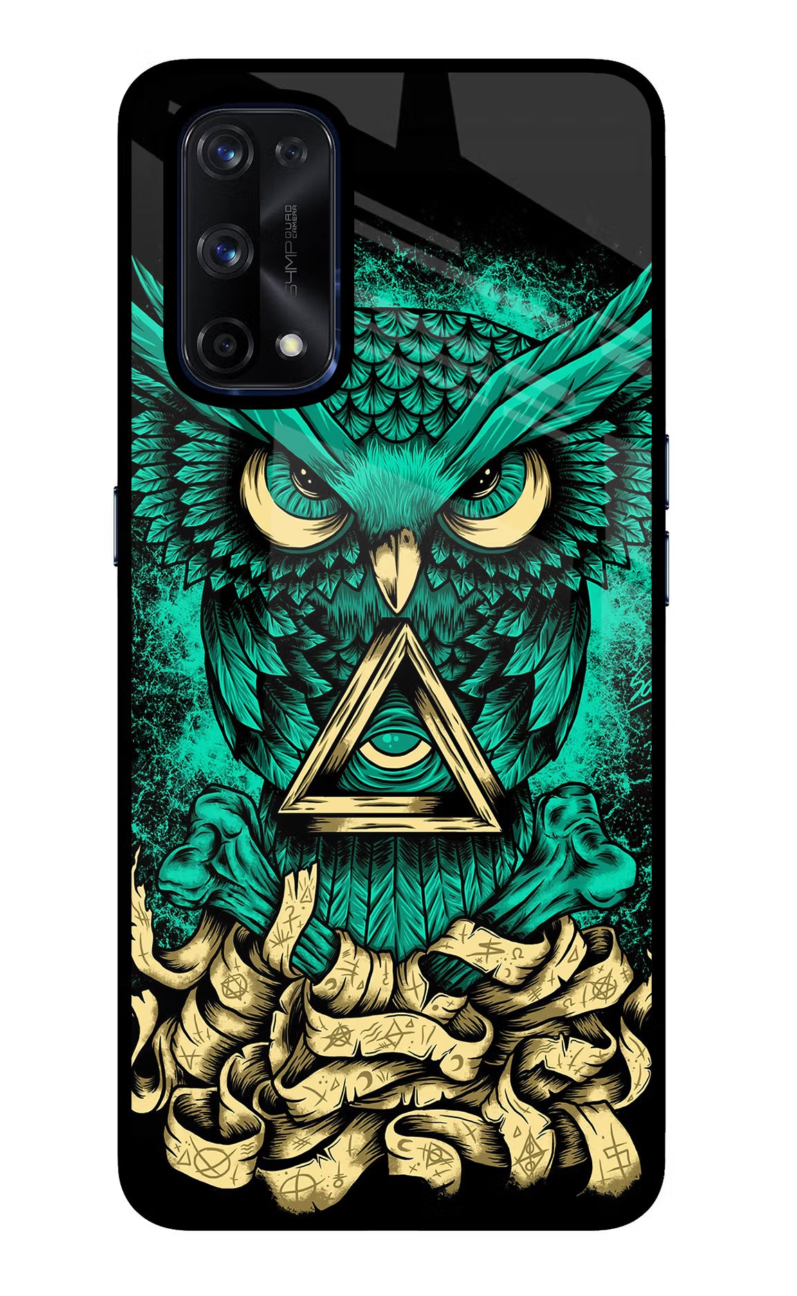 Green Owl Realme X7 Pro Glass Case - Green Owl Realme X7 Pro Glass Case Green Owl Realme X7 Pro Glass Case