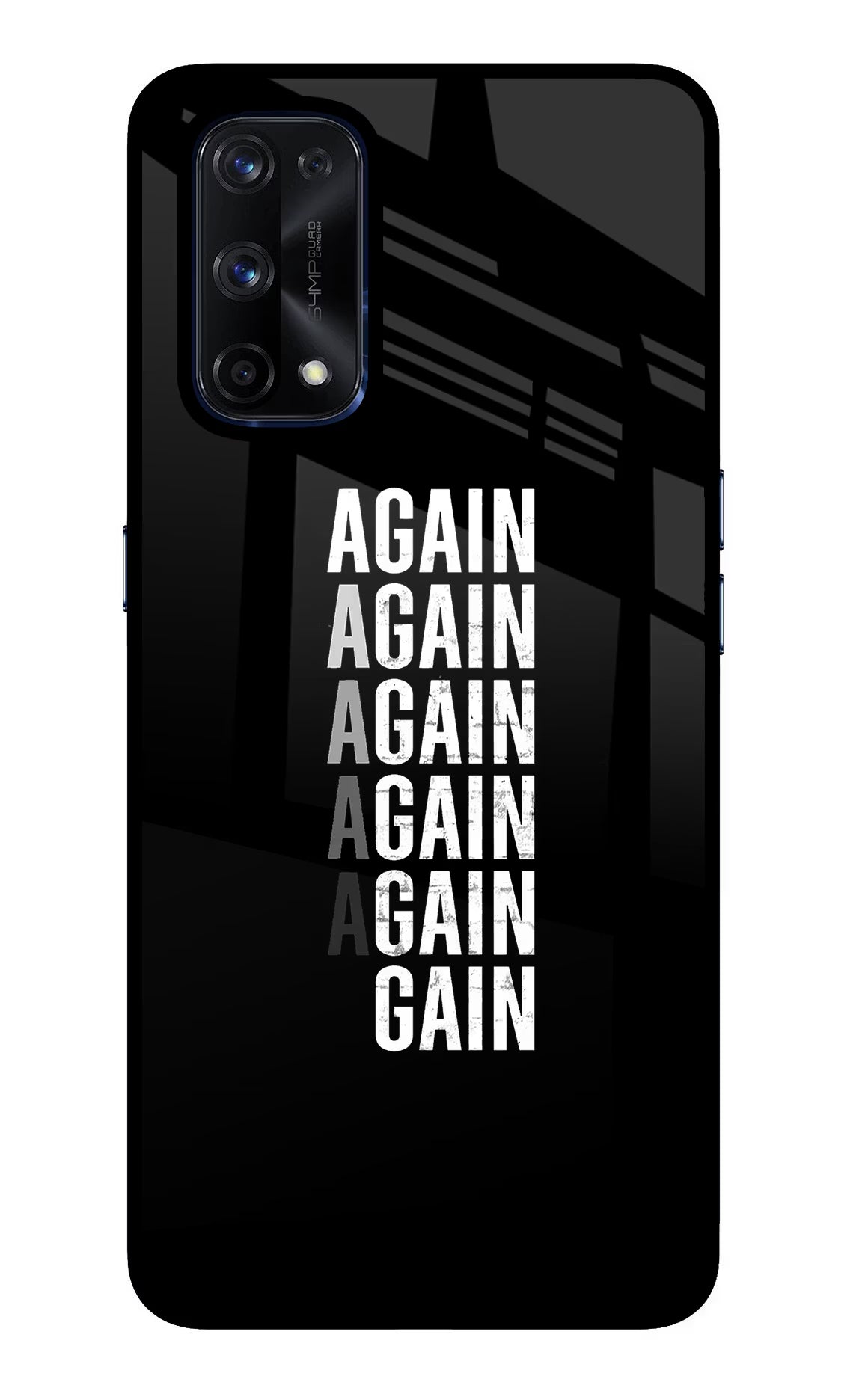 Again Again Gain Realme X7 Pro Glass Case - Again Again Gain Realme X7 Pro Glass Case Again Again Gain Realme X7 Pro Glass Case