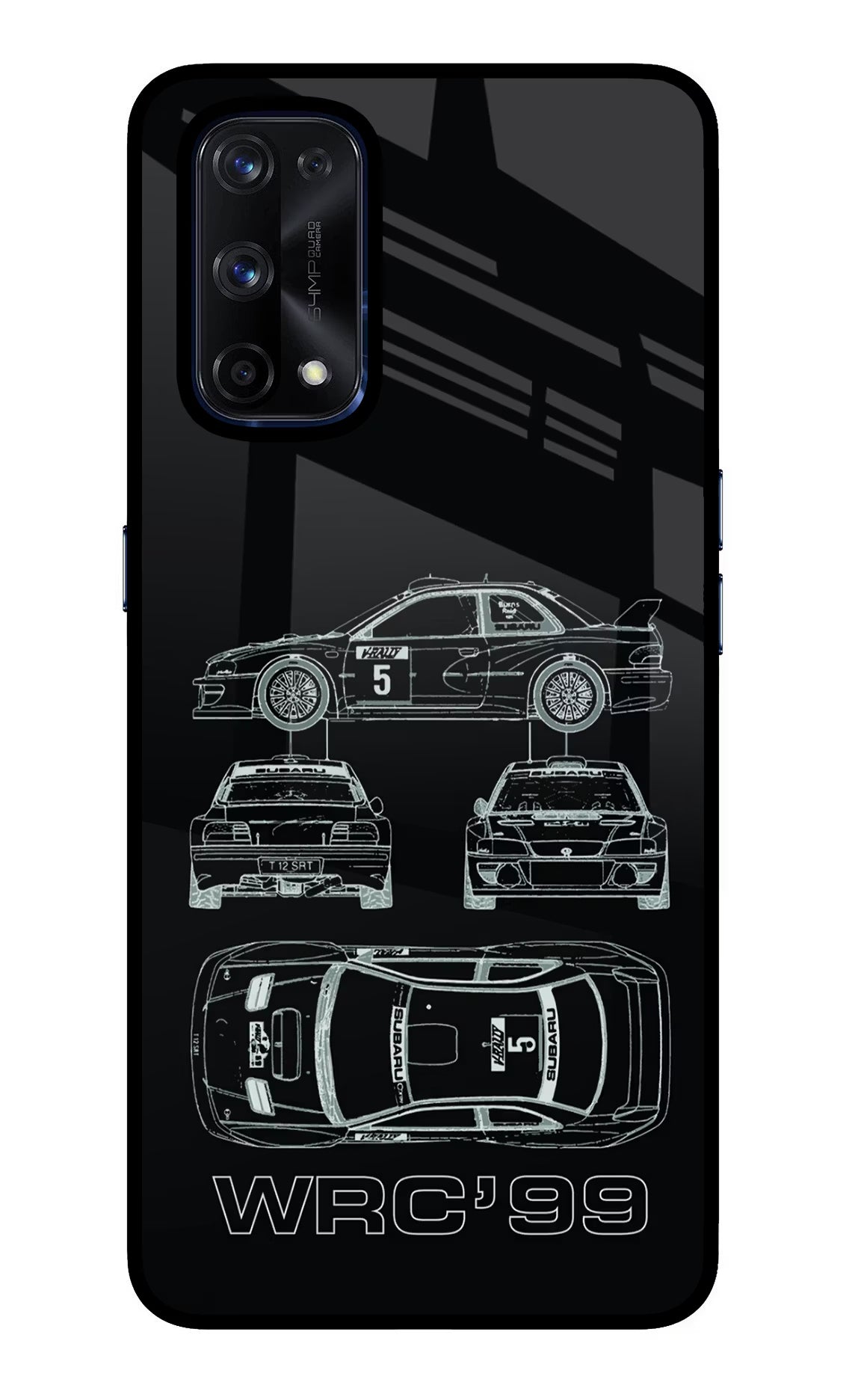 WRC'99 Realme X7 Pro Back Cover - WRC'99 Realme X7 Pro Glass Case Back Cover by Casekaro WRC'99 Realme X7 Pro Glass Case Back Cover by Casekaro