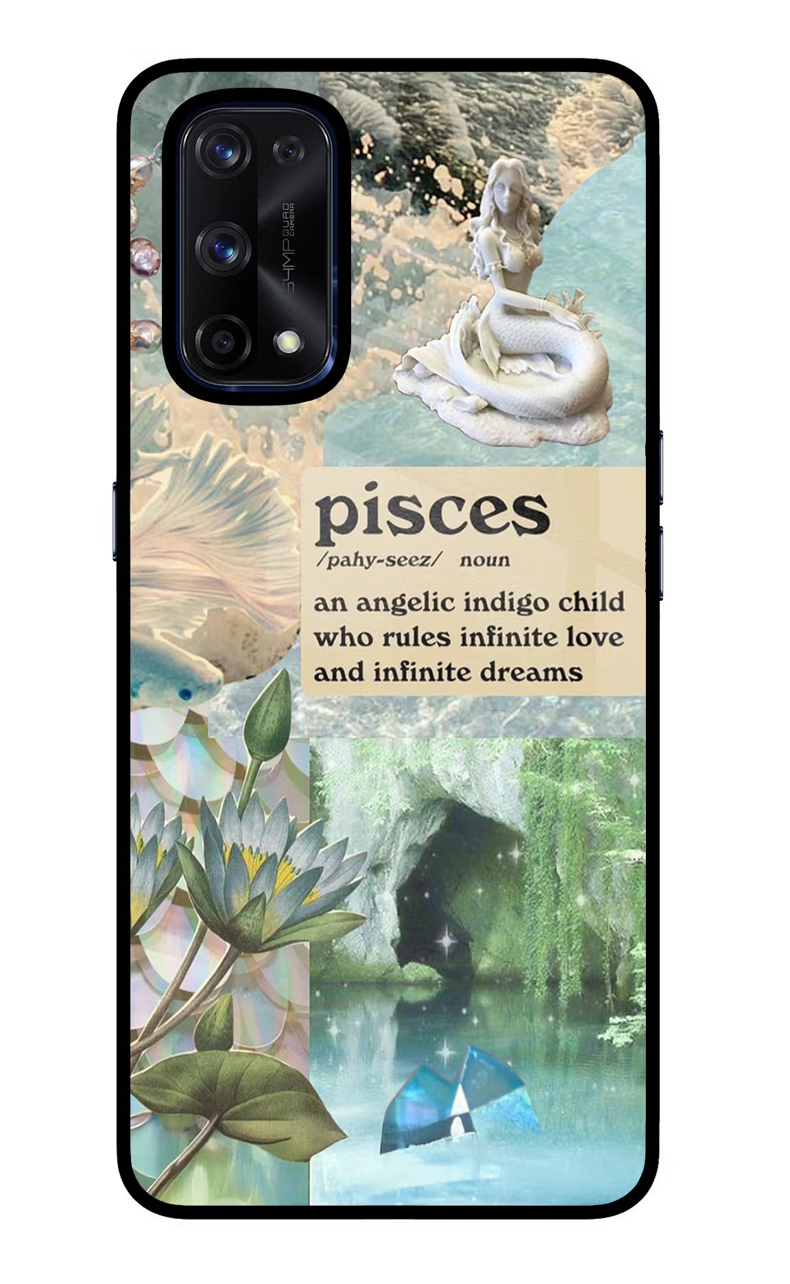 Pisces Zodiac Realme X7 Pro Back Cover - Pisces Zodiac Realme X7 Pro Glass Case Back Cover by Casekaro Pisces Zodiac Realme X7 Pro Glass Case Back Cover by Casekaro