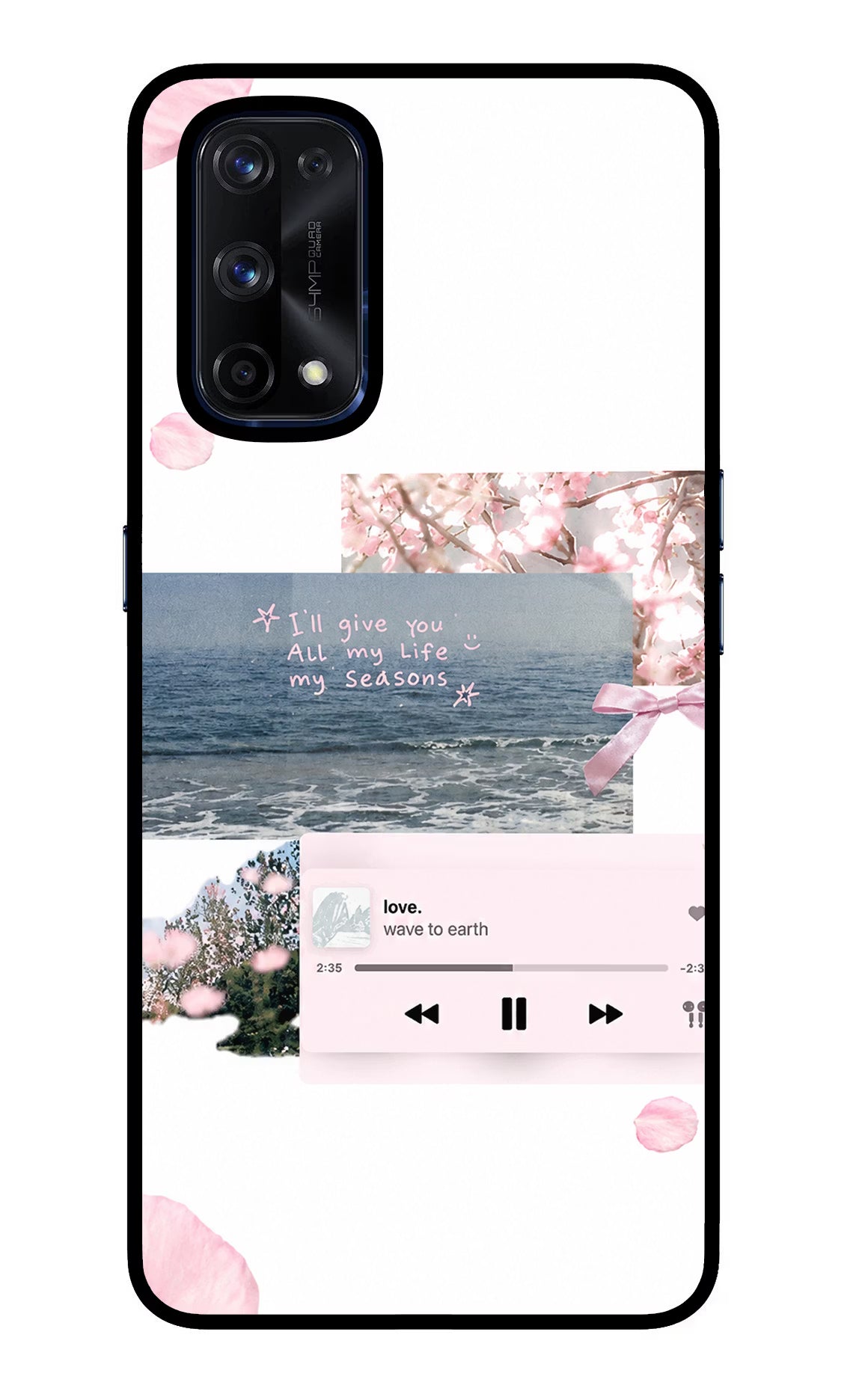 Wave to earth Realme X7 Pro Glass Case - Wave to earth Realme X7 Pro Glass Case Wave to earth Realme X7 Pro Glass Case