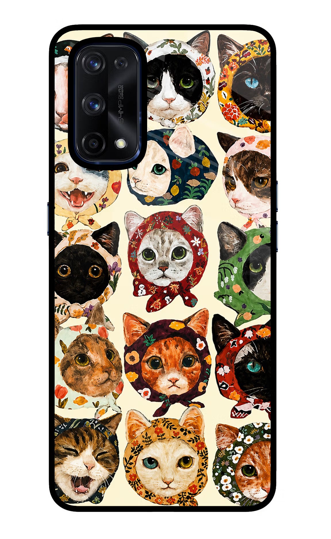 Cool Cat Realme X7 Pro Glass Case - Cool Cat Realme X7 Pro Glass Case Cool Cat Realme X7 Pro Glass Case