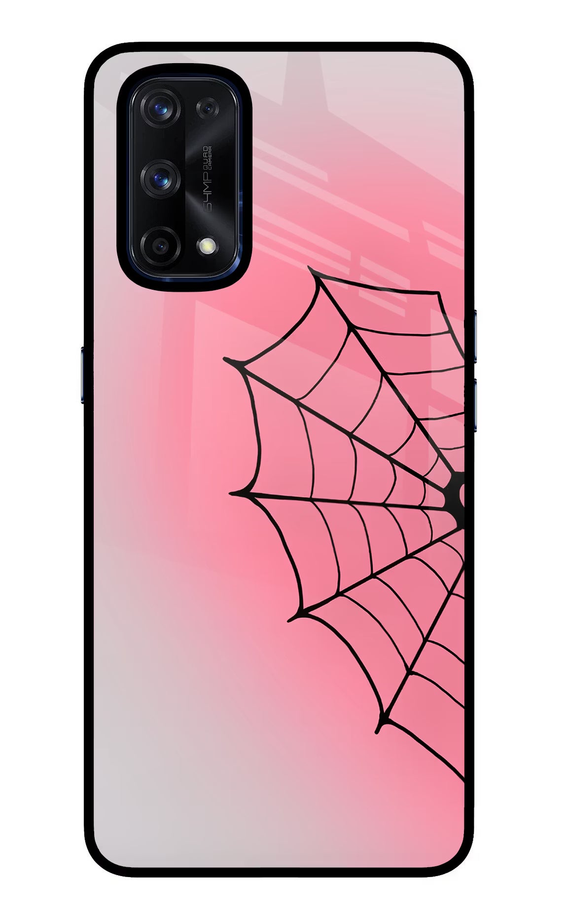 Pink Web Realme X7 Pro Glass Case - Pink Web Realme X7 Pro Glass Case Pink Web Realme X7 Pro Glass Case