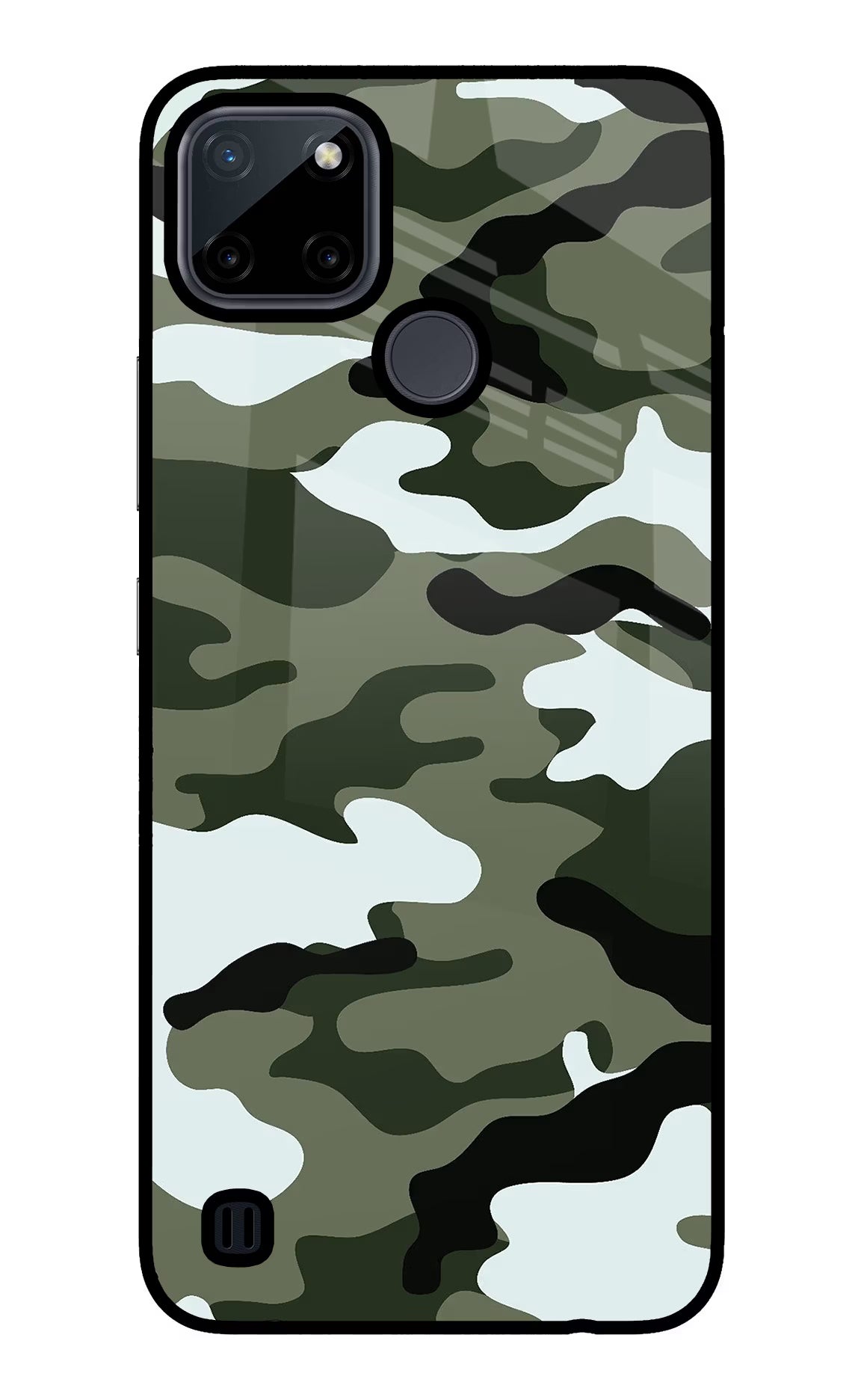 Camouflage Realme C21Y/C25Y Glass Case - Camouflage Realme C21Y/C25Y Glass Case Camouflage Realme C21Y/C25Y Glass Case