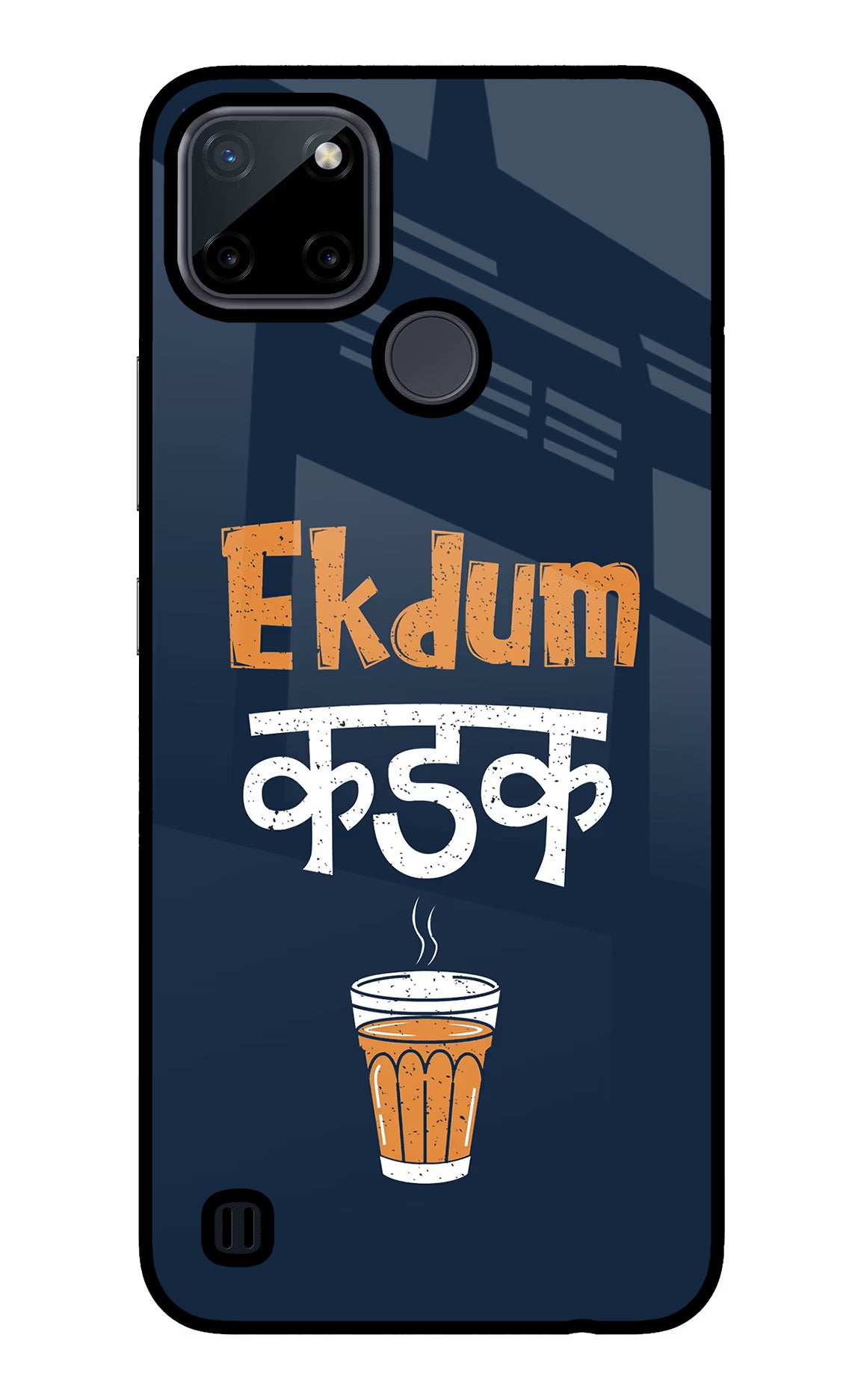 Ekdum Kadak Chai Realme C21Y/C25Y Glass Case - Ekdum Kadak Chai Realme C21Y/C25Y Glass Case Ekdum Kadak Chai Realme C21Y/C25Y Glass Case