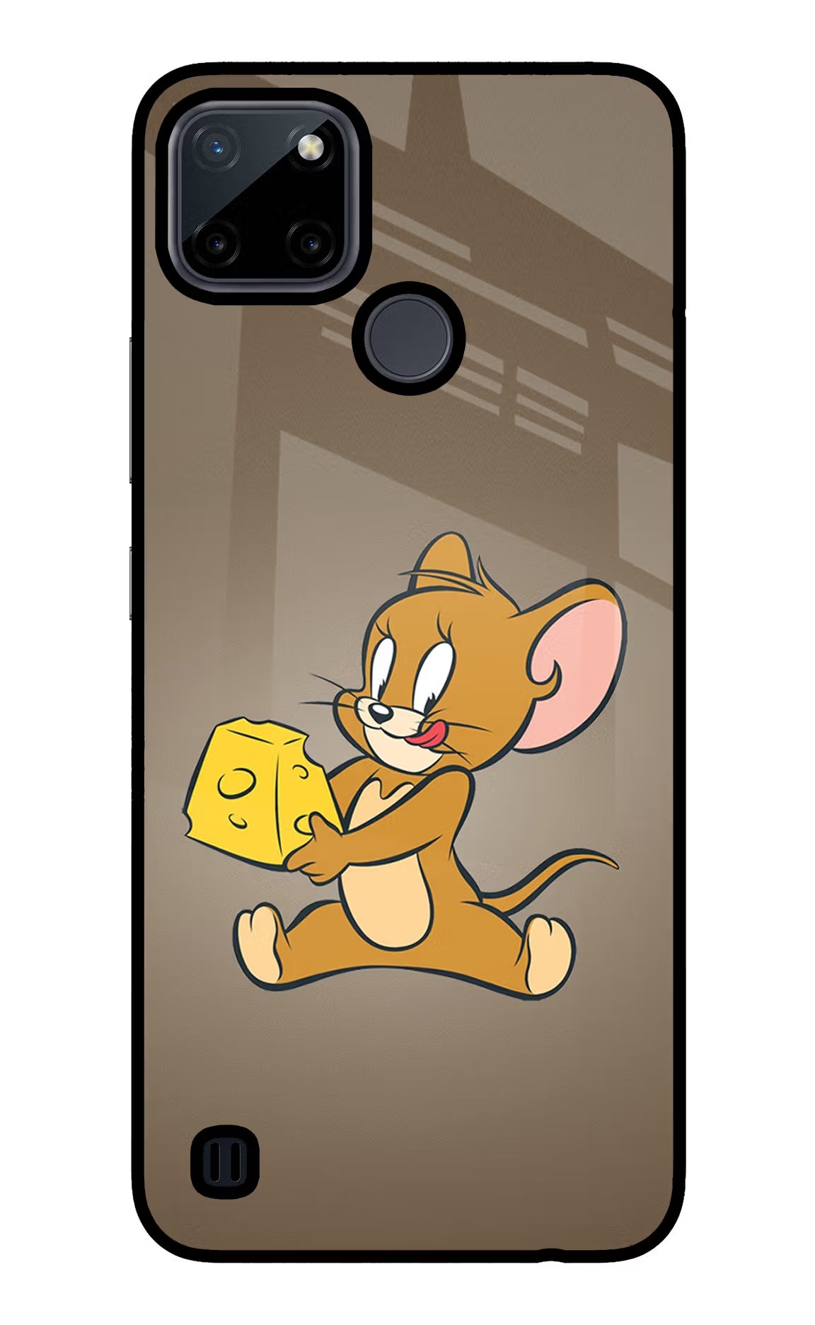 Jerry Realme C21Y/C25Y Glass Case - Jerry Realme C21Y/C25Y Glass Case Jerry Realme C21Y/C25Y Glass Case