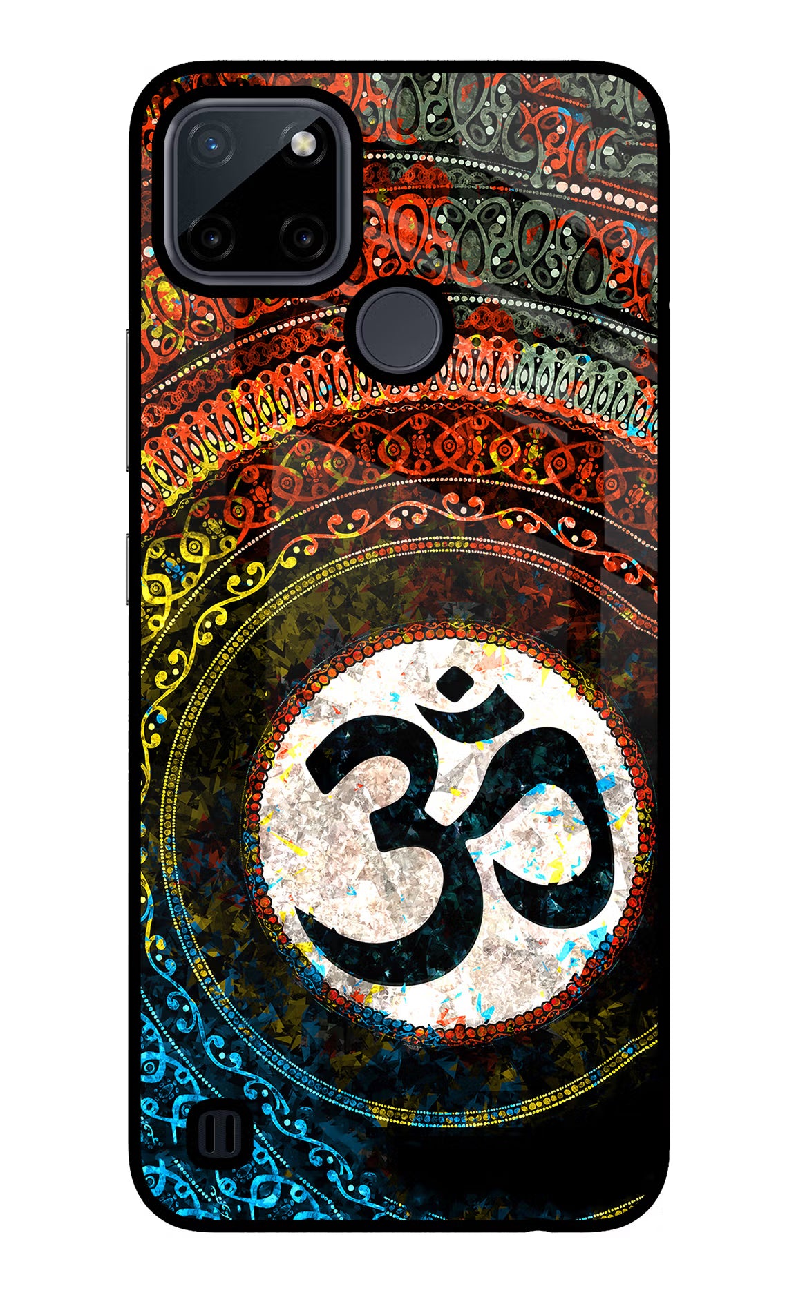 Om Cultural Realme C21Y/C25Y Glass Case - Om Cultural Realme C21Y/C25Y Glass Case Om Cultural Realme C21Y/C25Y Glass Case