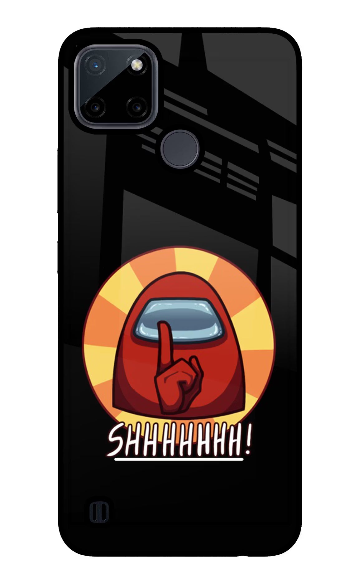 Among Us Shhh! Realme C21Y/C25Y Glass Case - Among Us Shhh! Realme C21Y/C25Y Glass Case Among Us Shhh! Realme C21Y/C25Y Glass Case