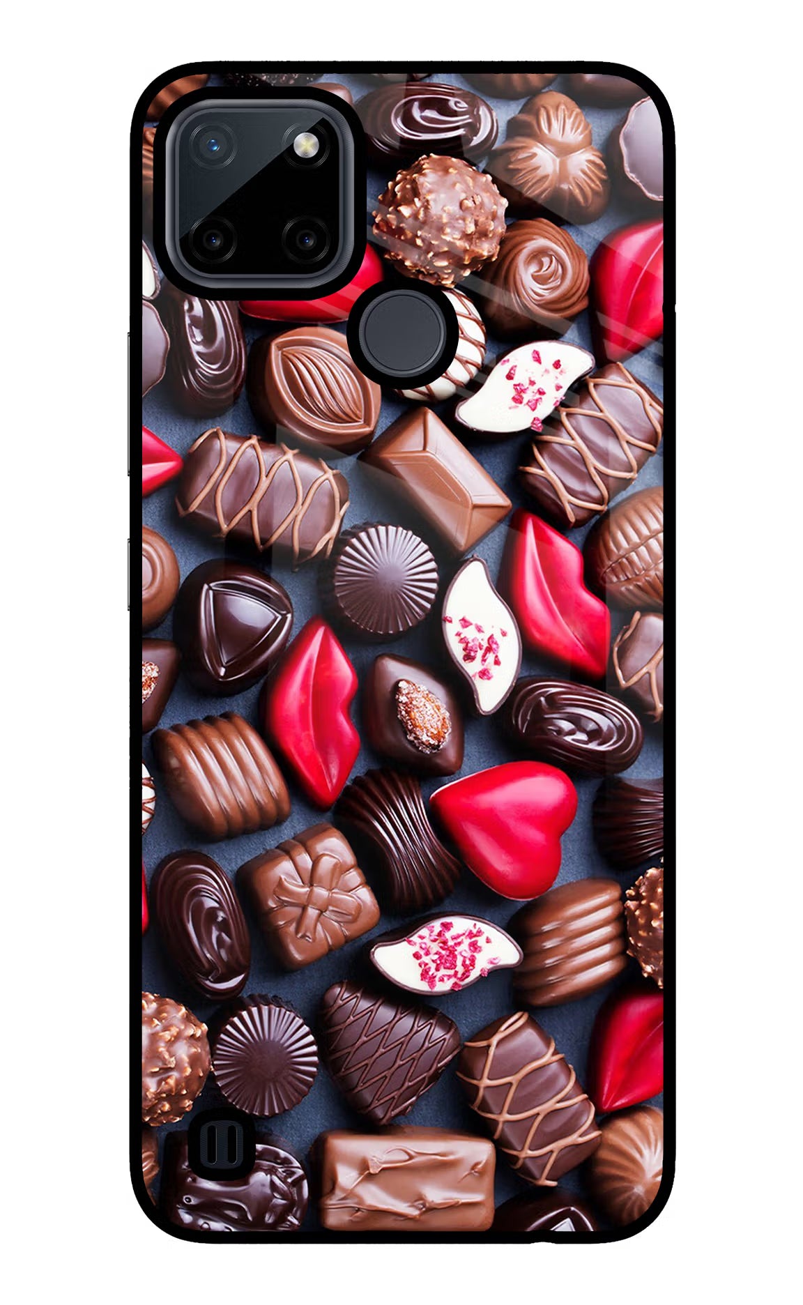 Chocolates Realme C21Y/C25Y Glass Case - Chocolates Realme C21Y/C25Y Glass Case Chocolates Realme C21Y/C25Y Glass Case