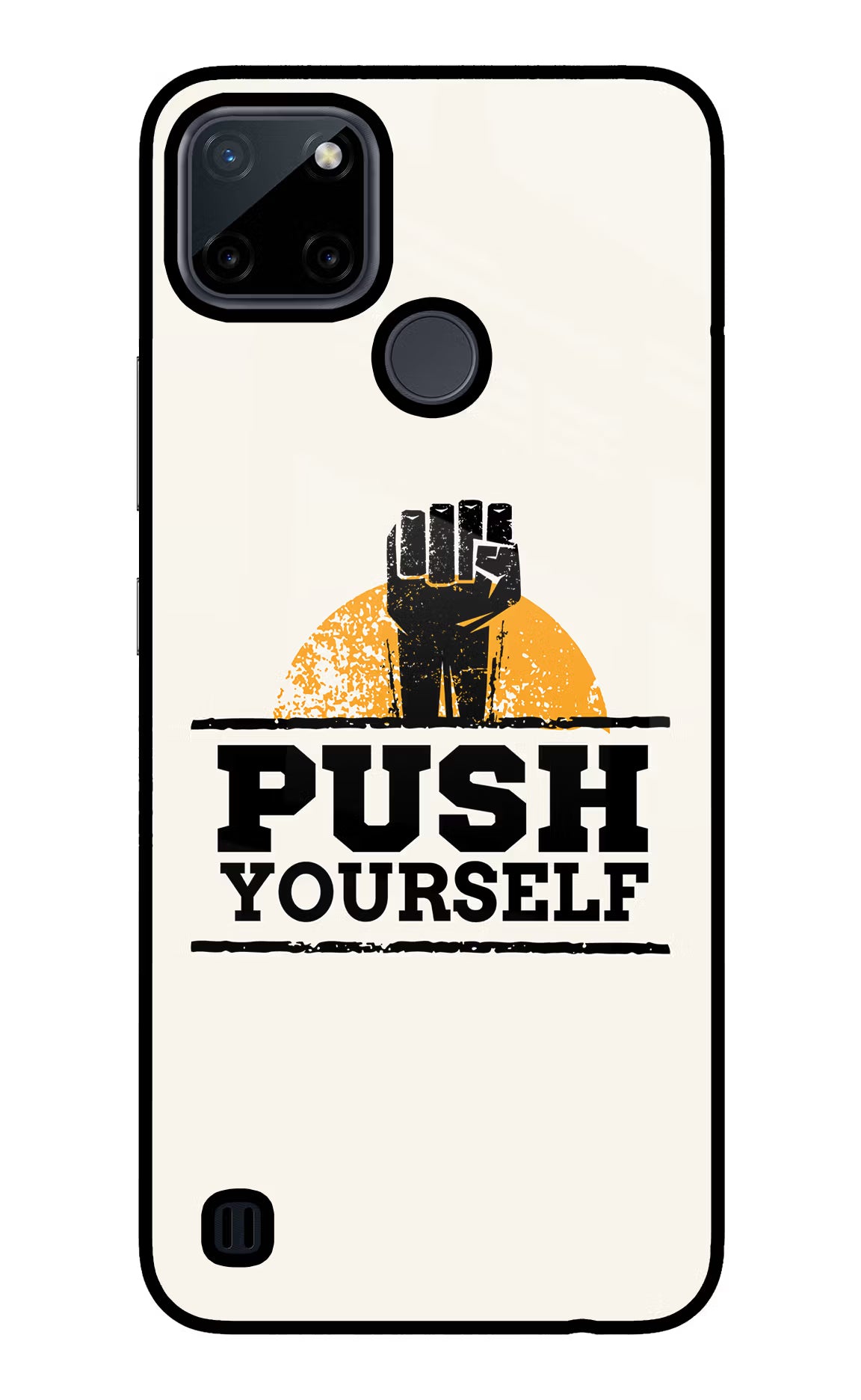 Push Yourself Realme C21Y/C25Y Glass Case - Push Yourself Realme C21Y/C25Y Glass Case Push Yourself Realme C21Y/C25Y Glass Case