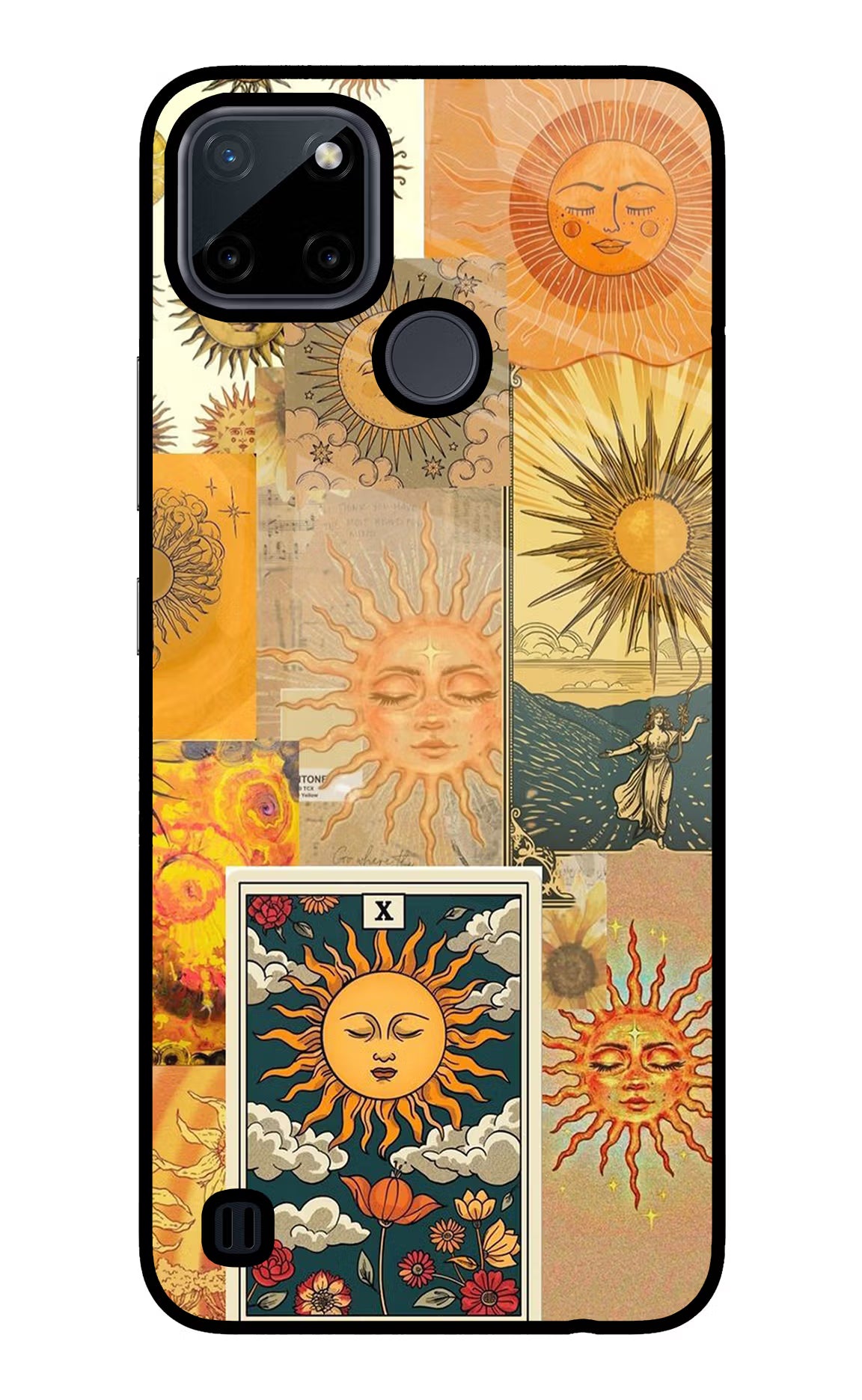 Sun Realme C21Y/C25Y Glass Case - Sun Realme C21Y/C25Y Glass Case Sun Realme C21Y/C25Y Glass Case