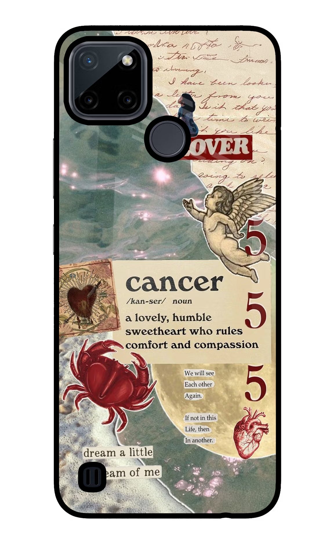 Cancer Zodiac Realme C21Y/C25Y Glass Case - Cancer Zodiac Realme C21Y/C25Y Glass Case Cancer Zodiac Realme C21Y/C25Y Glass Case