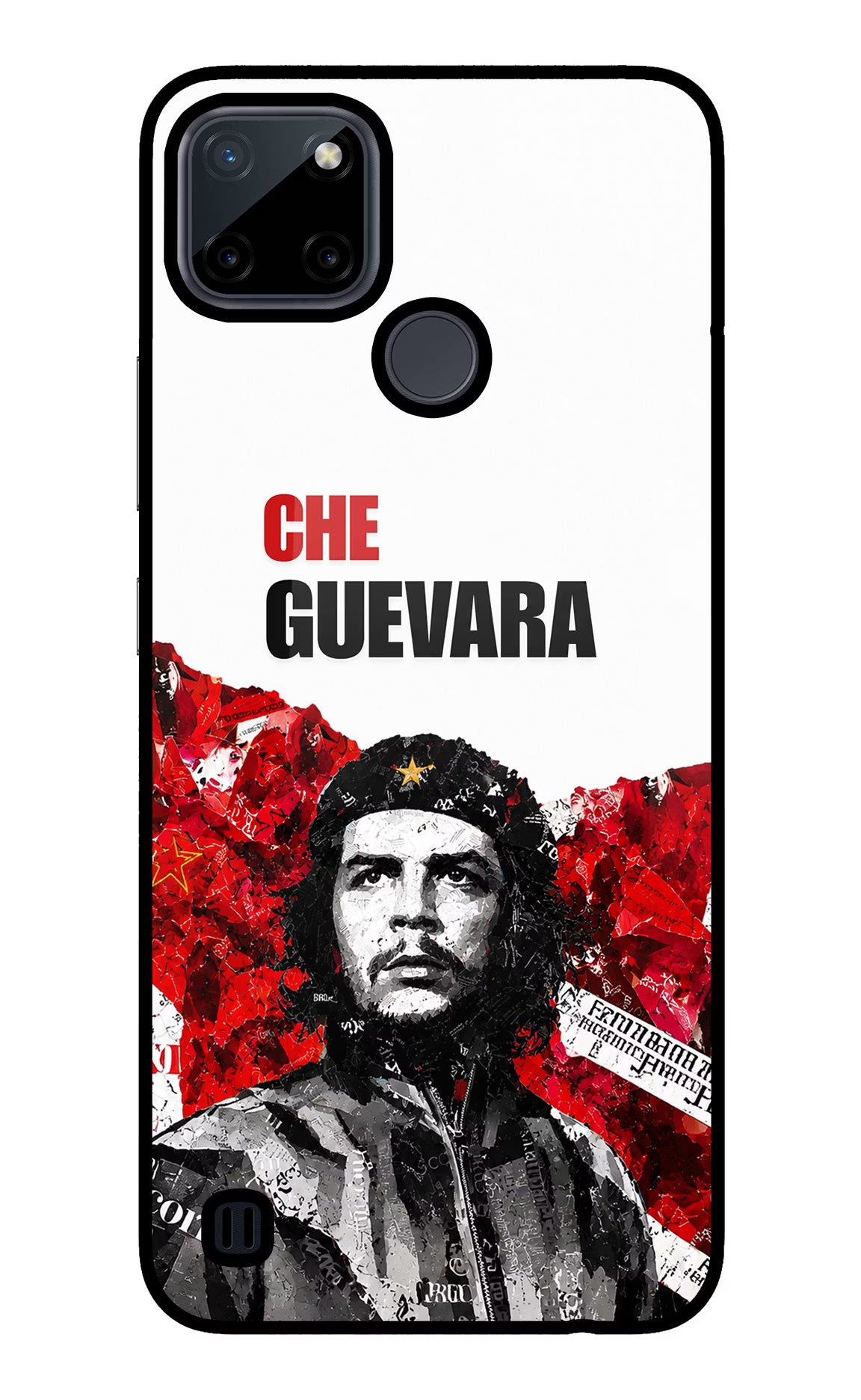 Che Guevara Revolution Realme C21Y/C25Y Glass Case - Che Guevara Revolution Realme C21Y/C25Y Glass Case Che Guevara Revolution Realme C21Y/C25Y Glass Case