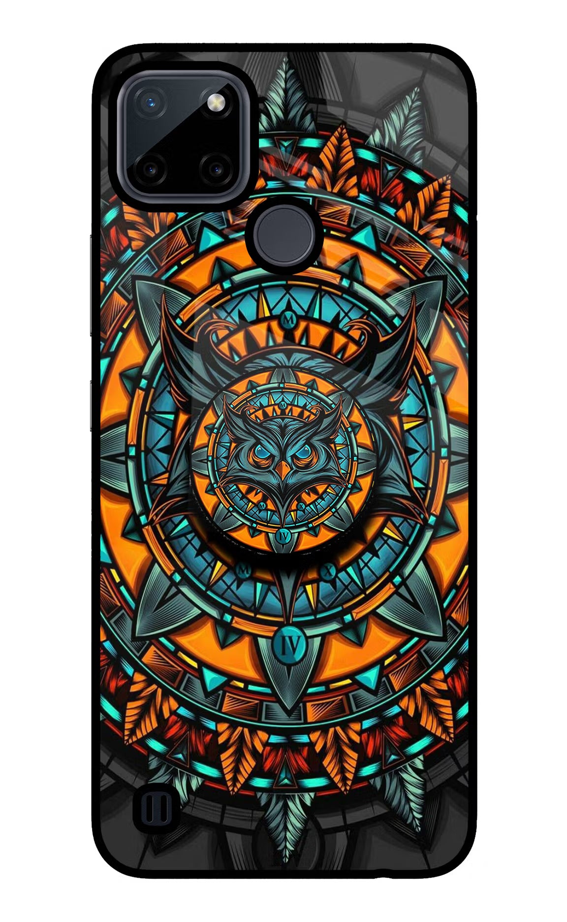 Angry Owl Realme C21Y/C25Y Glass Case - Angry Owl Realme C21Y/C25Y Glass Case Angry Owl Realme C21Y/C25Y Glass Case