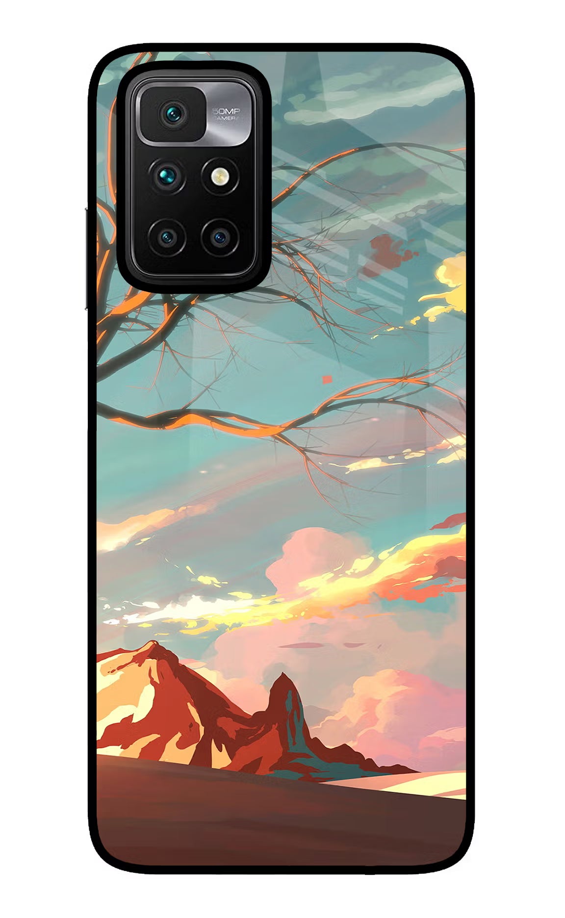 Scenery Redmi 10 Prime Glass Case - Scenery Redmi 10 Prime Glass Case Scenery Redmi 10 Prime Glass Case