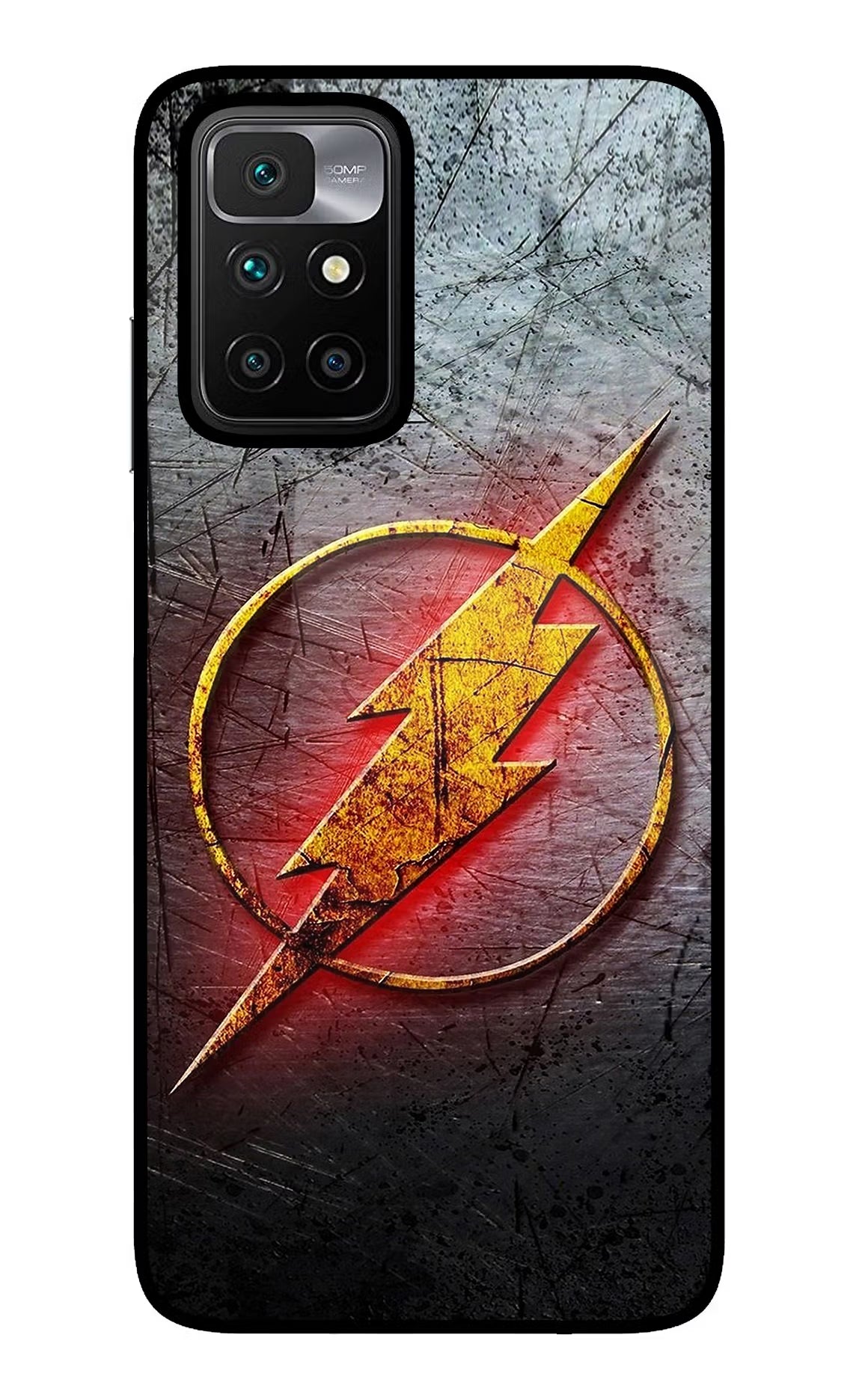 Flash Redmi 10 Prime Back Cover - Flash Redmi 10 Prime Glass Case Back Cover by Casekaro Flash Redmi 10 Prime Glass Case Back Cover by Casekaro